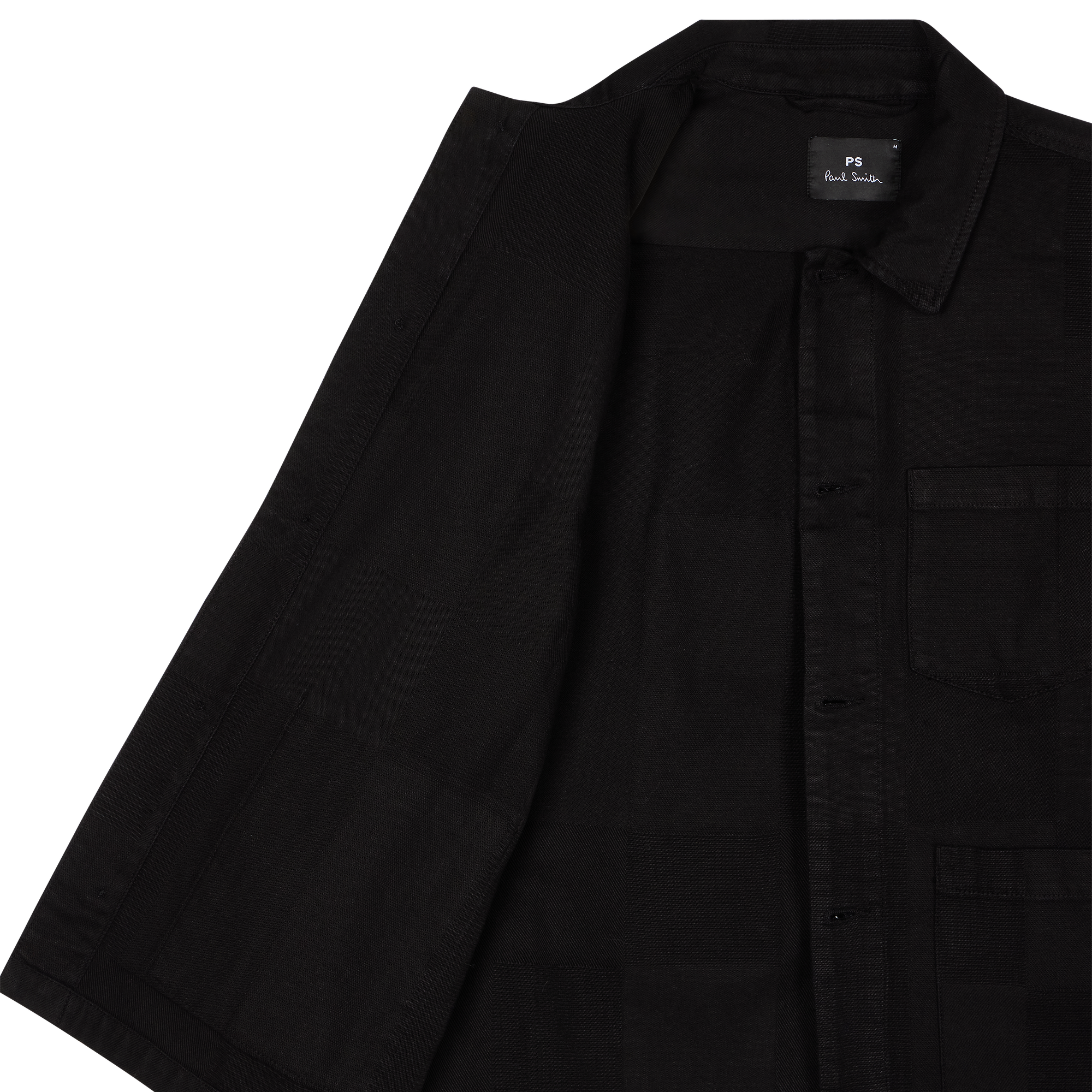 Product image 4 of 4 of PS By Paul Smith Men's Cotton Jacquard Work Jacket - Black