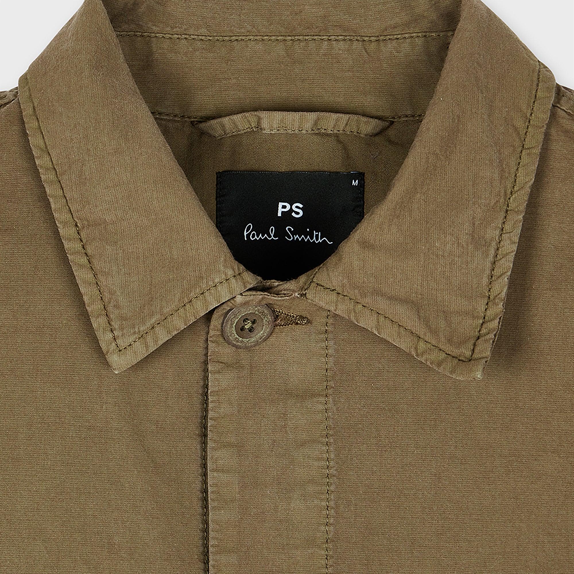 Product image 2 of 4 of PS By Paul Smith Men's Cotton-Linen Work Jacket - Green