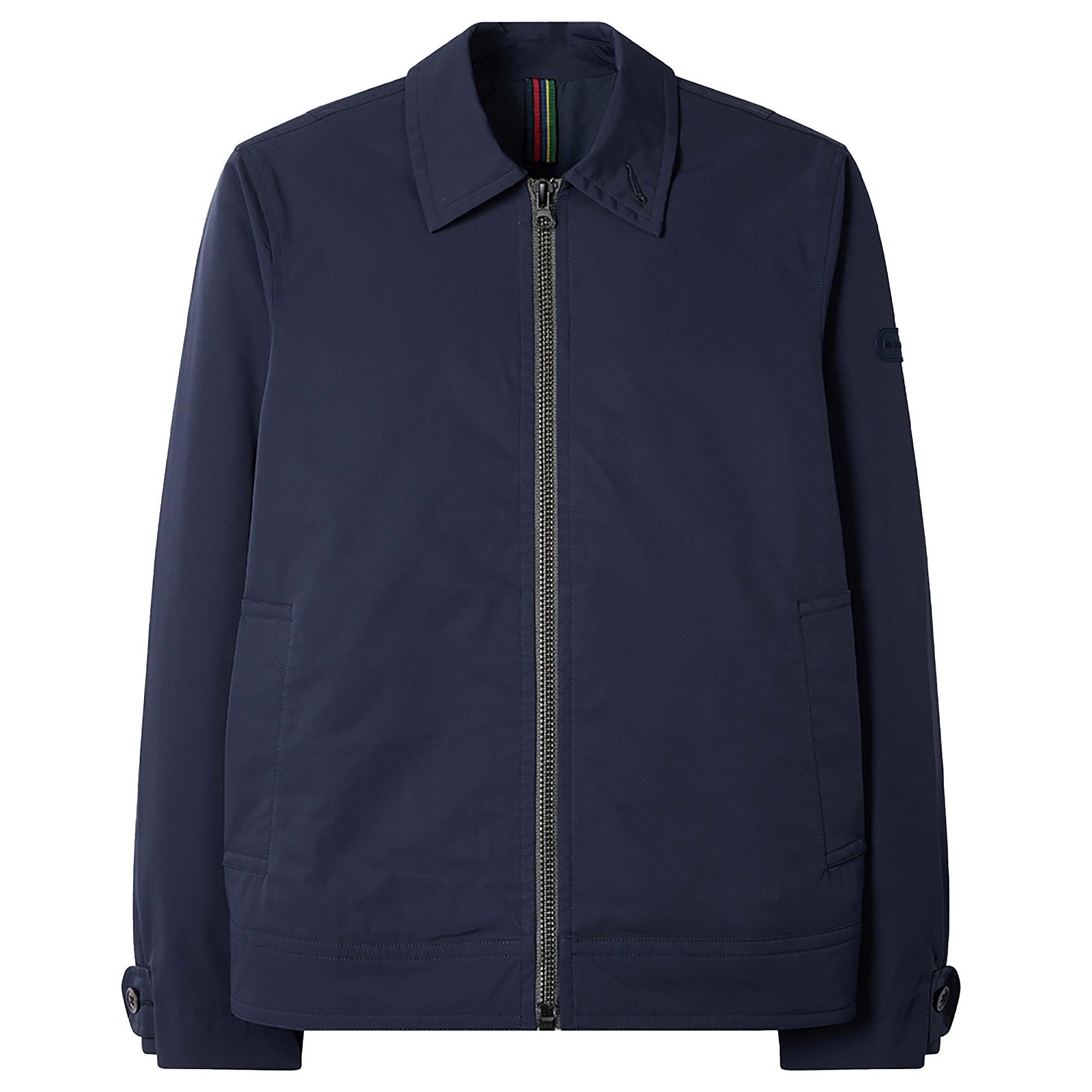 Product image 1 of 8 of PS By Paul Smith Men's Recycled Polyester Zip Blouson Jacket - Navy