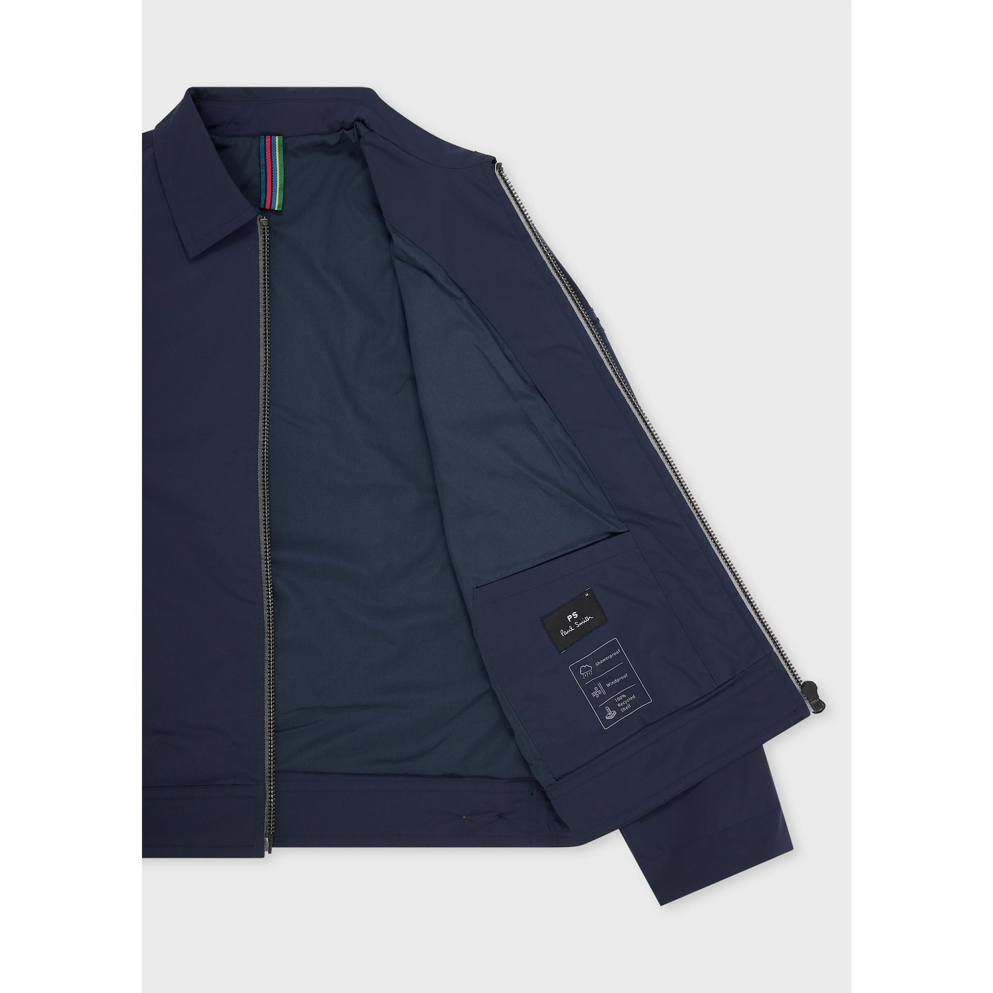 Product image 4 of 8 of PS By Paul Smith Men's Recycled Polyester Zip Blouson Jacket - Navy