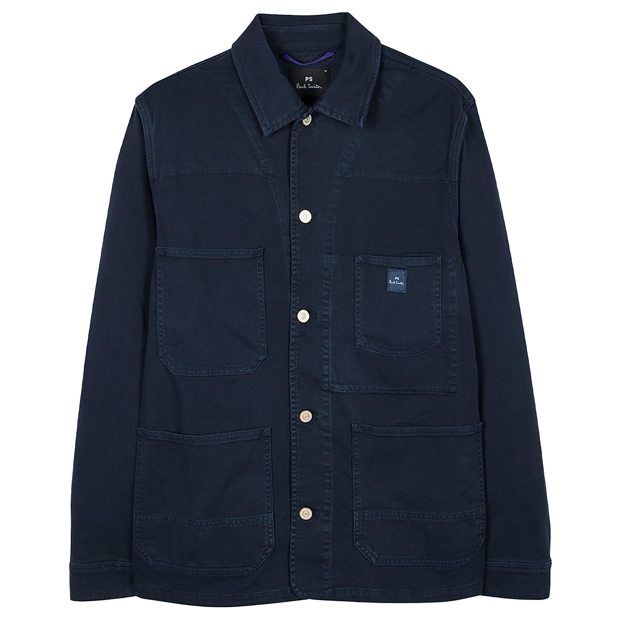 Product image 1 of 5 of PS By Paul Smith Men's Stretch Cotton-Twill Chore Jacket - Very Dark Navy