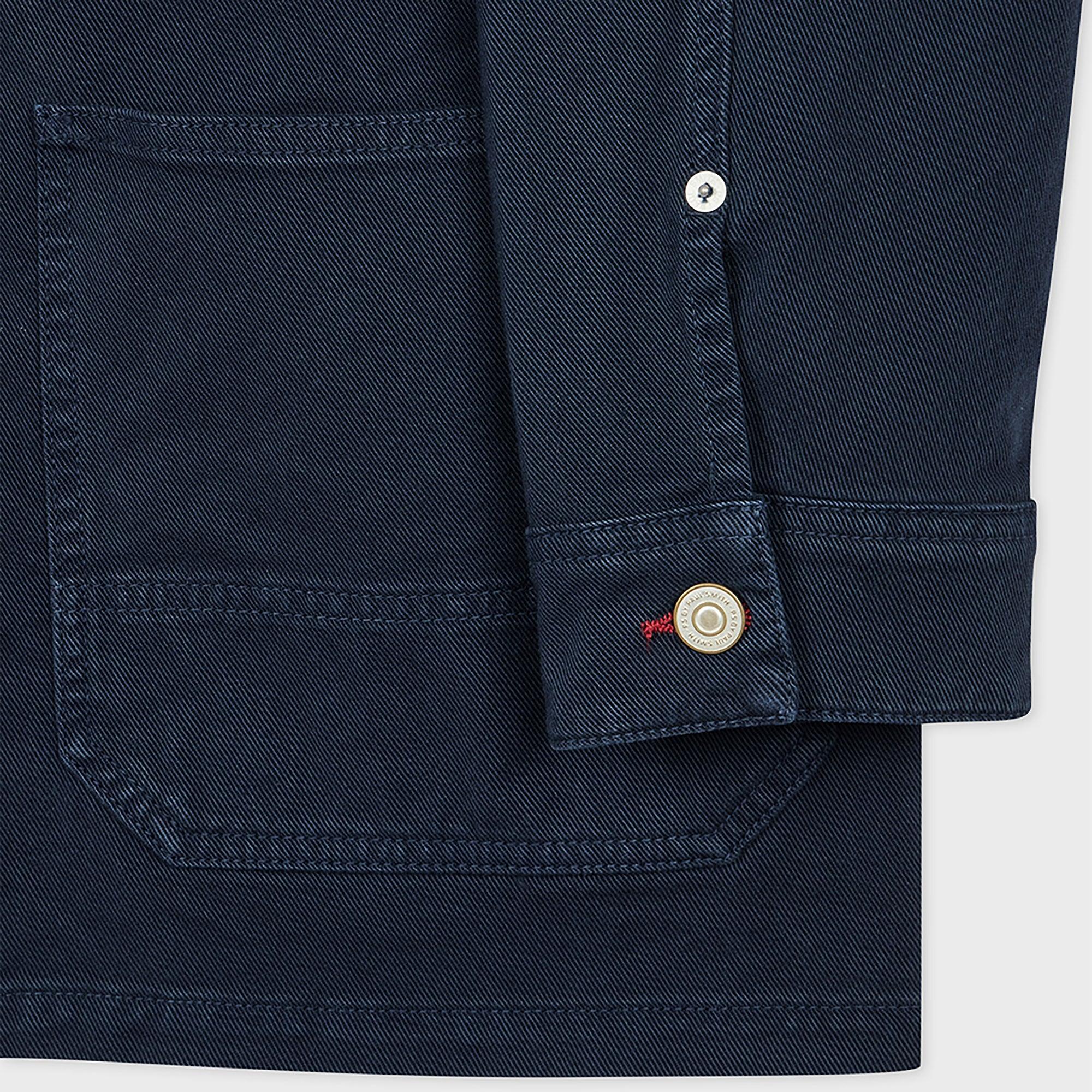Product image 3 of 5 of PS By Paul Smith Men's Stretch Cotton-Twill Chore Jacket - Very Dark Navy