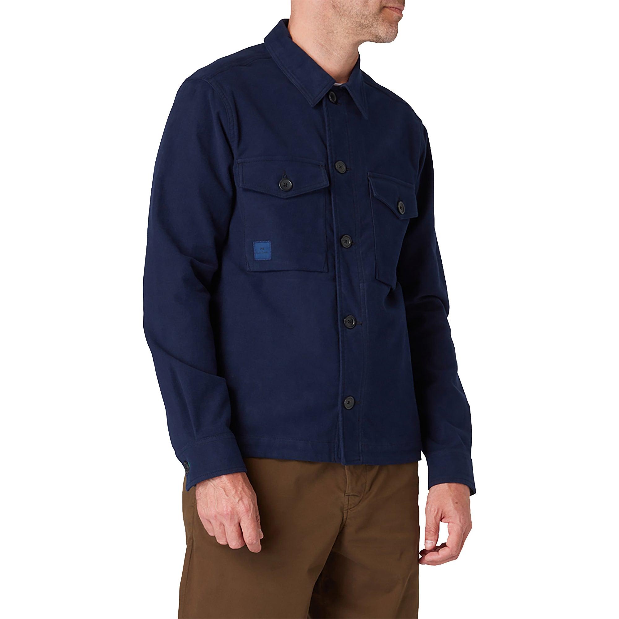 Product image 1 of 3 of PS By Paul Smith Men's Military Overshirt Jacket - Dark Navy