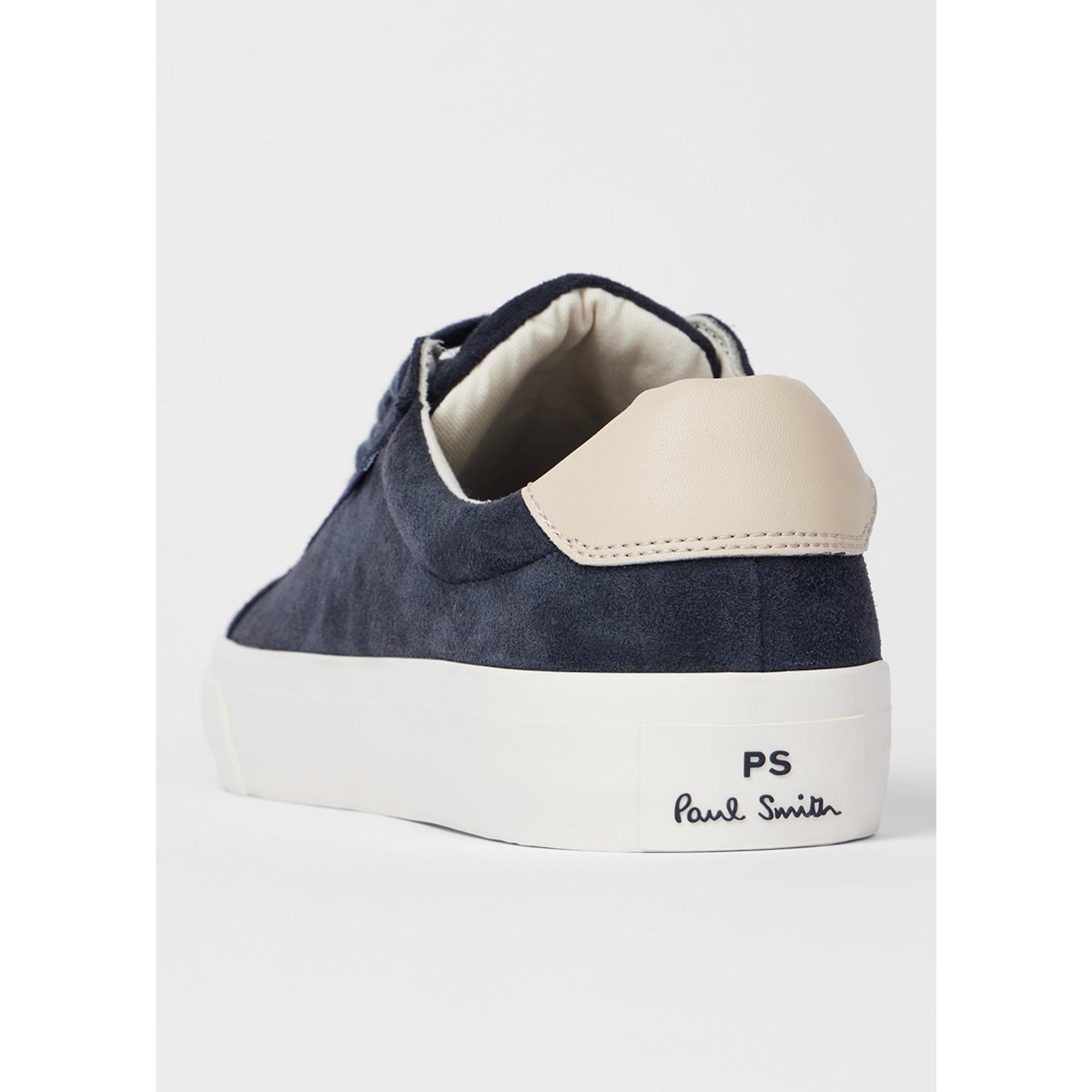 Product image 3 of 5 of PS By Paul Smith Men's Leather Amos Trainers - Very Dark Navy