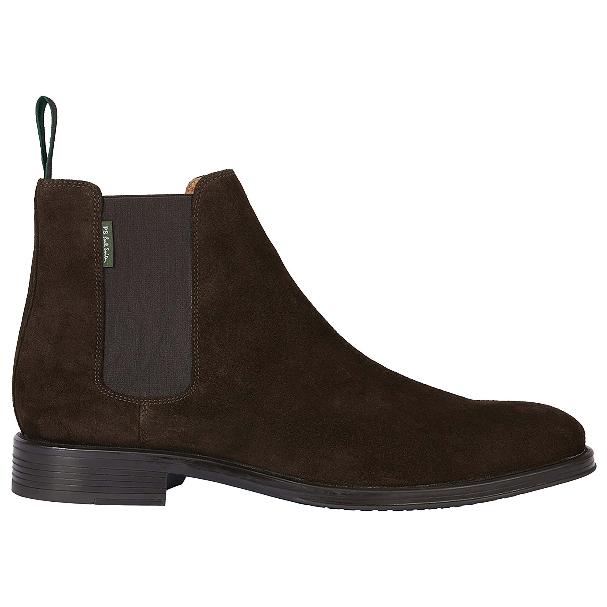 Product image 1 of 9 of PS By Paul Smith Men's Augustus Chelsea Boots - Dark Brown Suede