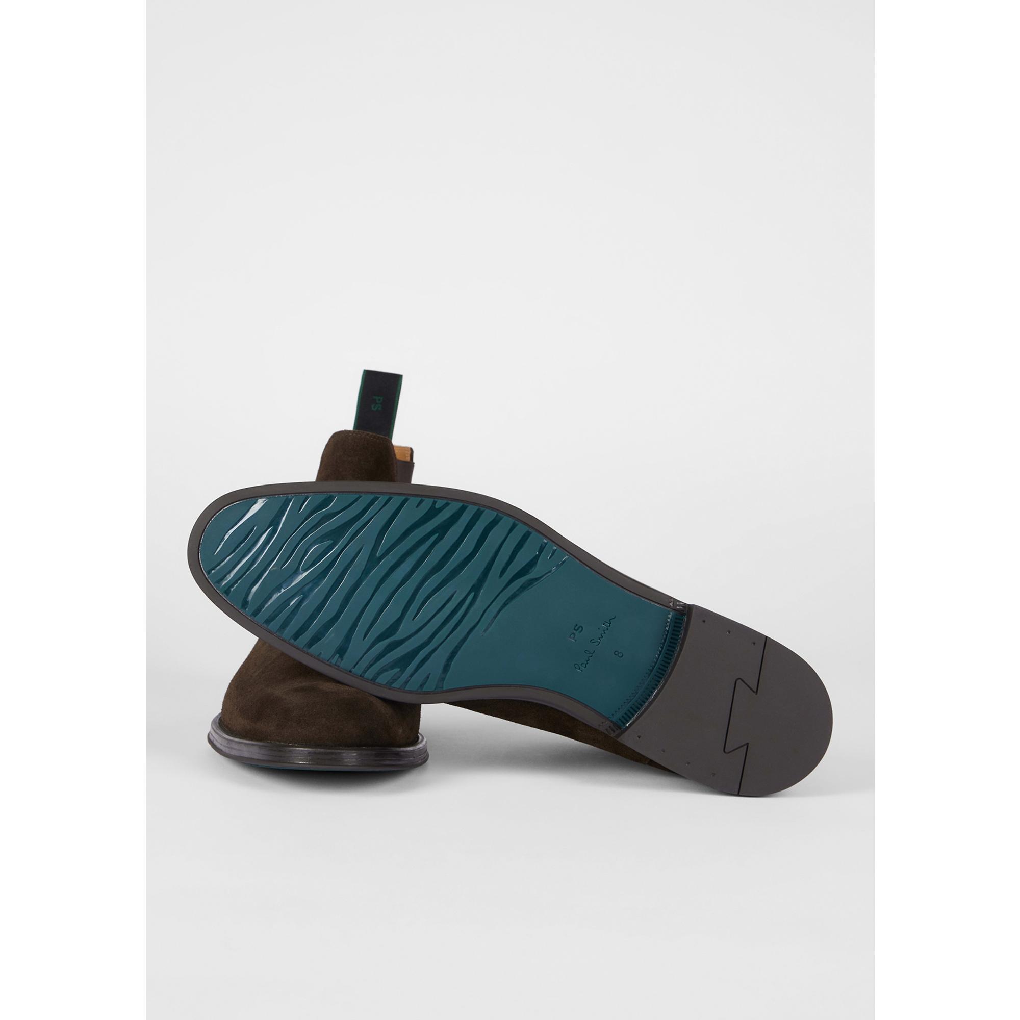 Product image 2 of 9 of PS By Paul Smith Men's Augustus Chelsea Boots - Dark Brown Suede