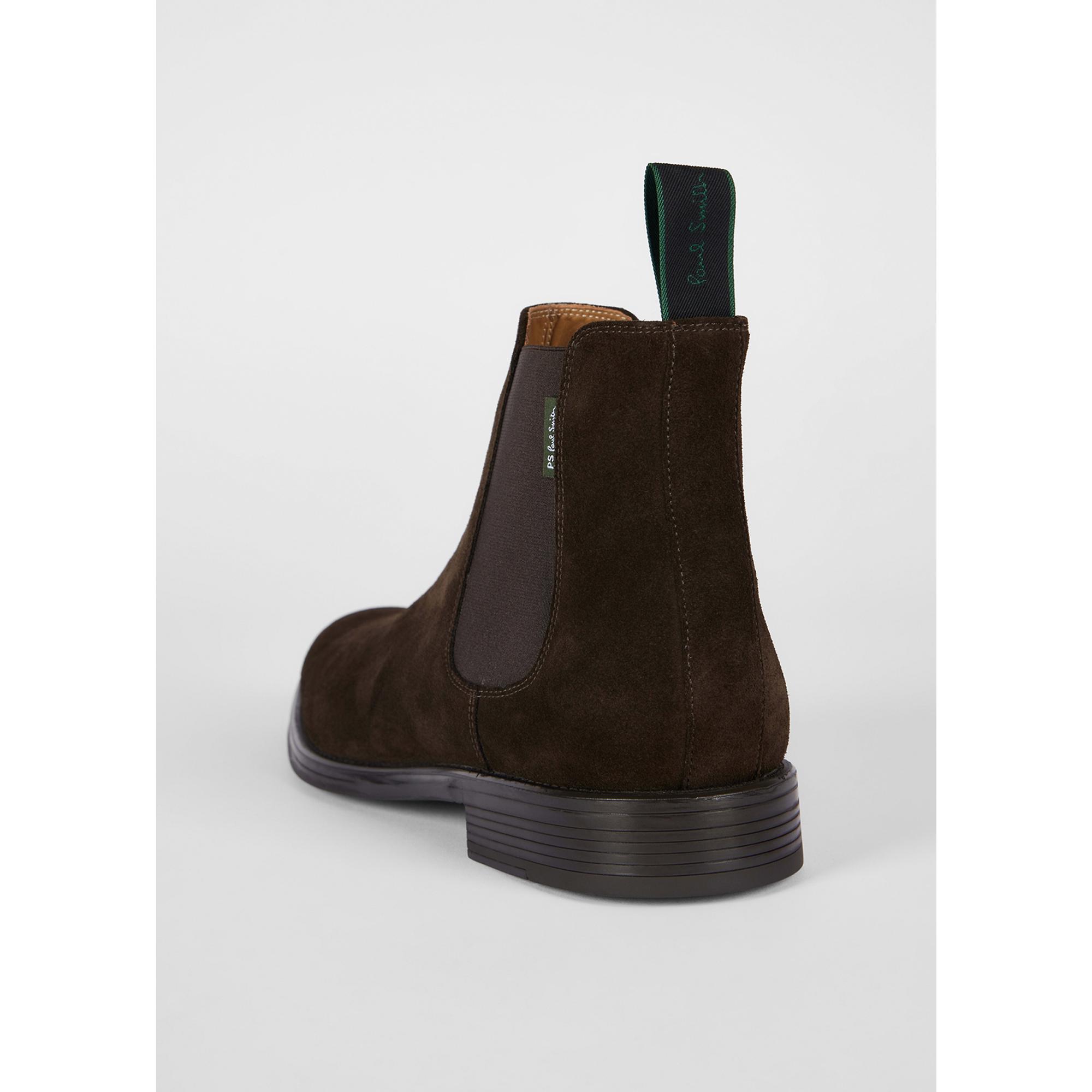 Product image 3 of 9 of PS By Paul Smith Men's Augustus Chelsea Boots - Dark Brown Suede