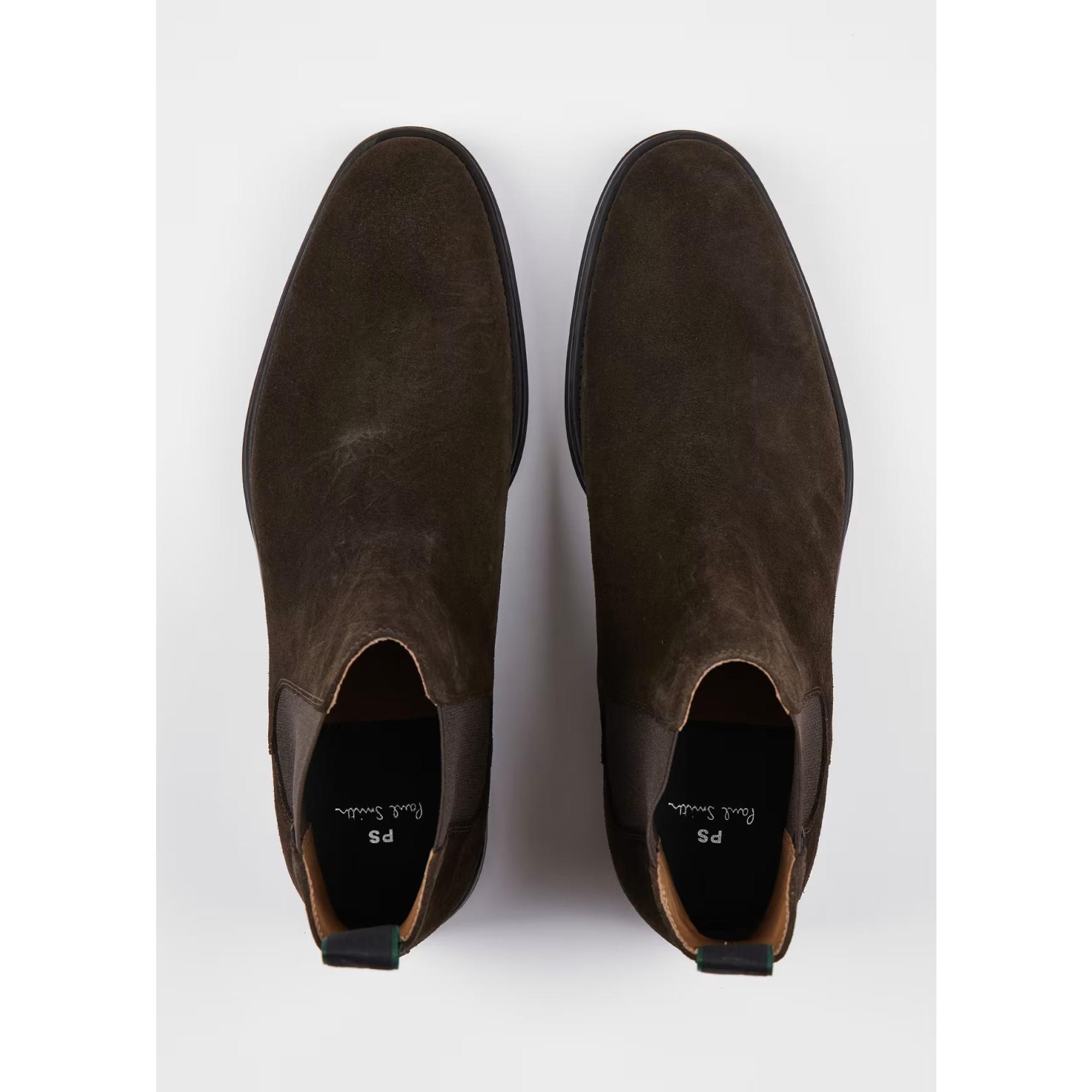 Product image 5 of 9 of PS By Paul Smith Men's Augustus Chelsea Boots - Dark Brown Suede