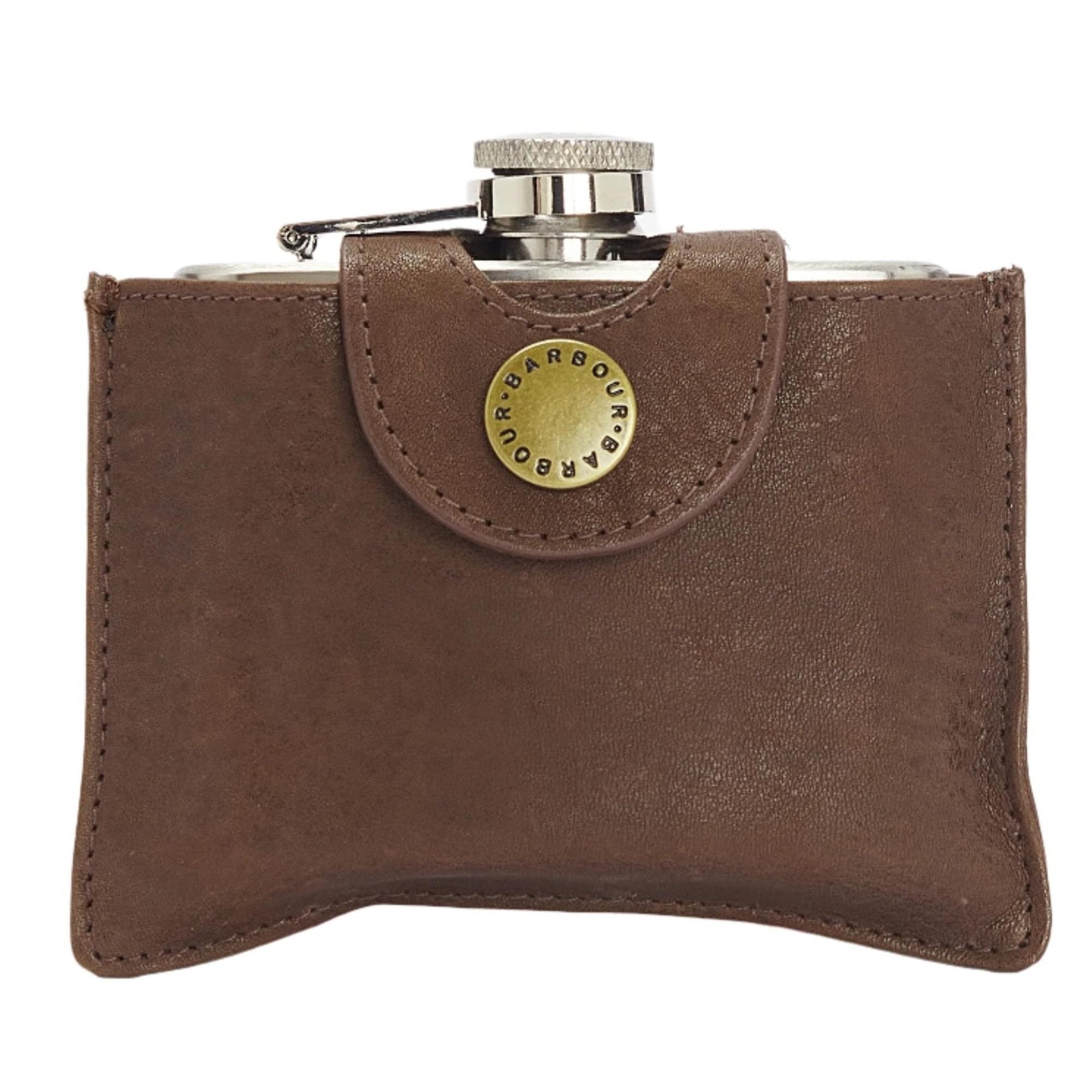 Product image 1 of 6 of Barbour Men's 4oz Hip Flask - Brown
