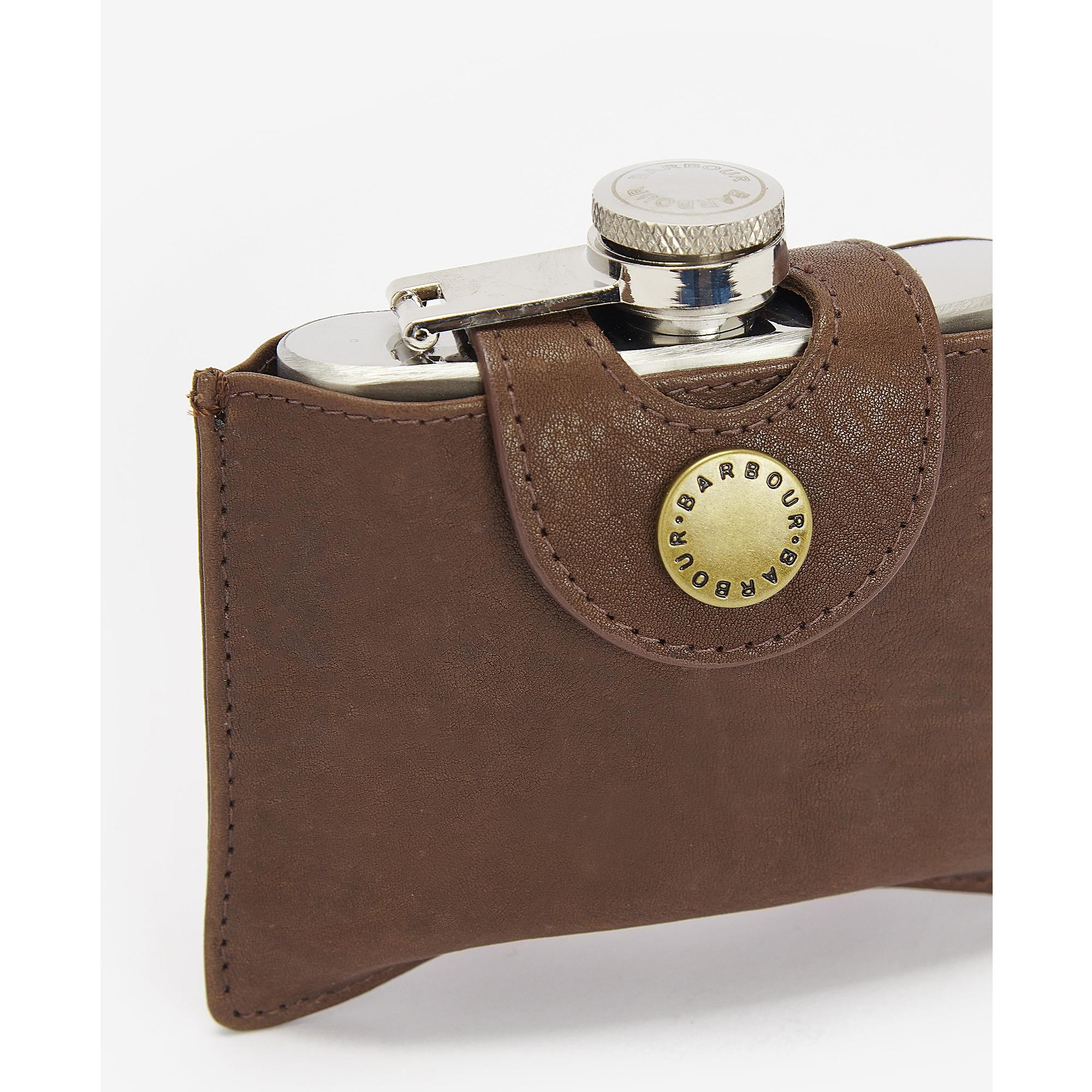Product image 2 of 6 of Barbour Men's 4oz Hip Flask - Brown