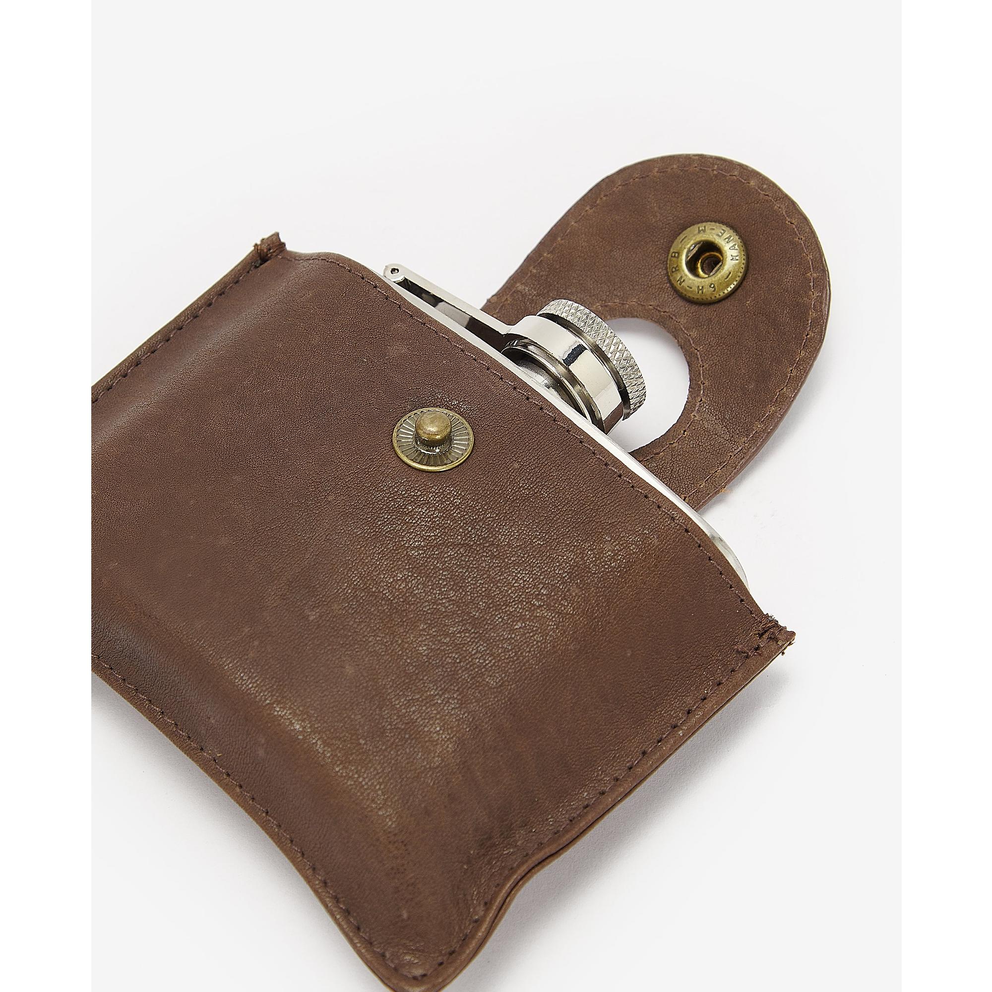 Product image 4 of 6 of Barbour Men's 4oz Hip Flask - Brown