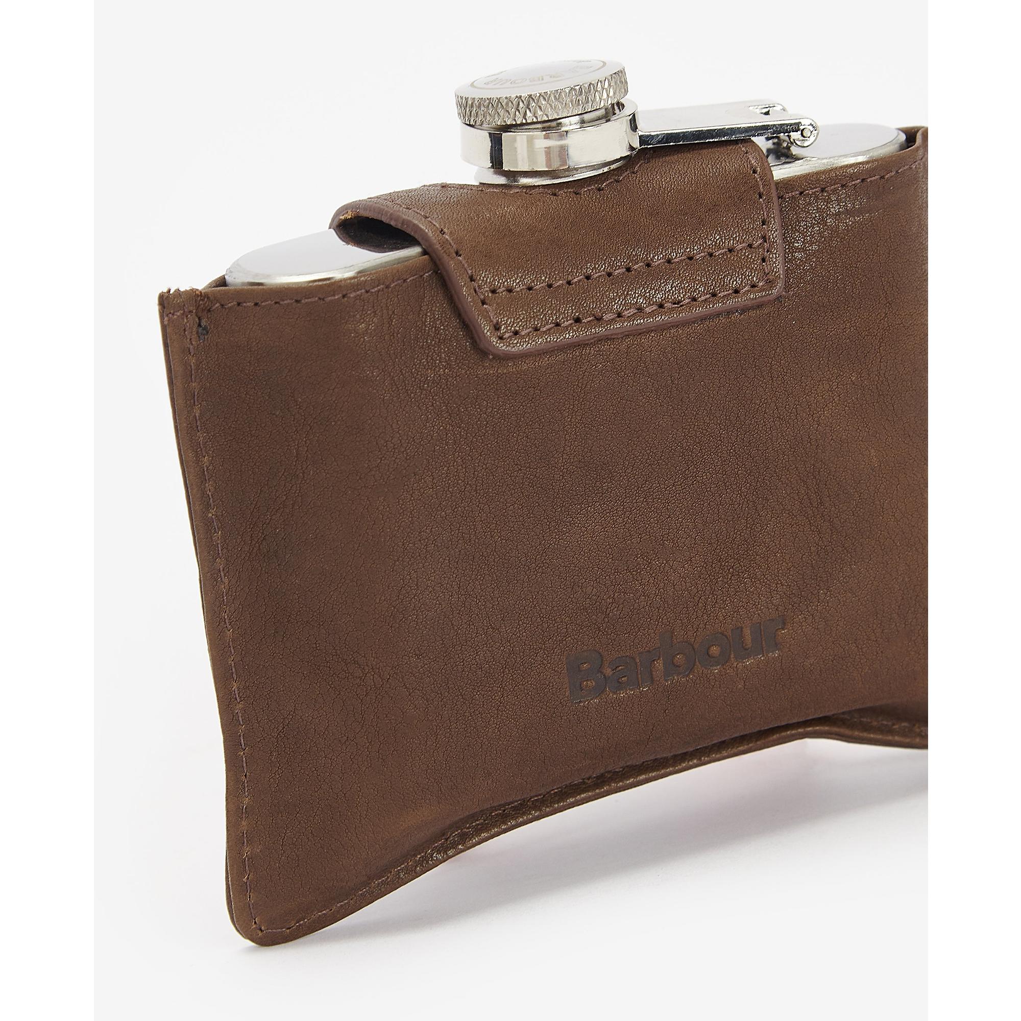 Product image 3 of 6 of Barbour Men's 4oz Hip Flask - Brown