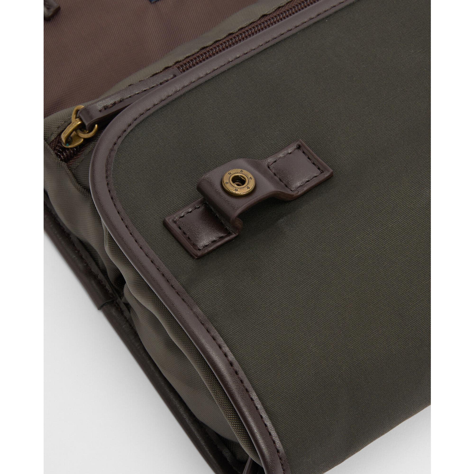 Product image 4 of 9 of Barbour Men's Wax Hanging Washbag - Olive/Beacon