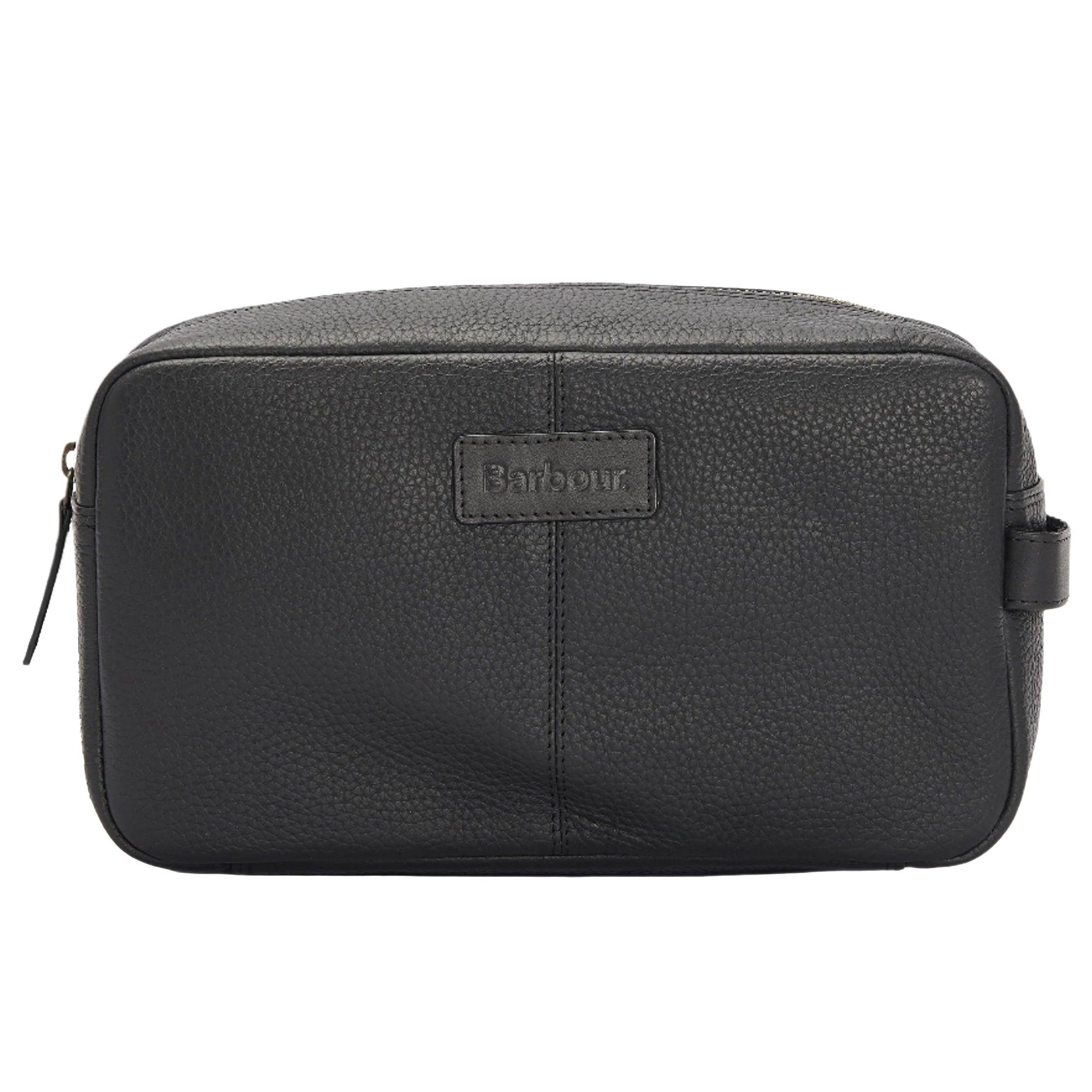 Product image 1 of 8 of Barbour Men's Highgate Leather Washbag - Black