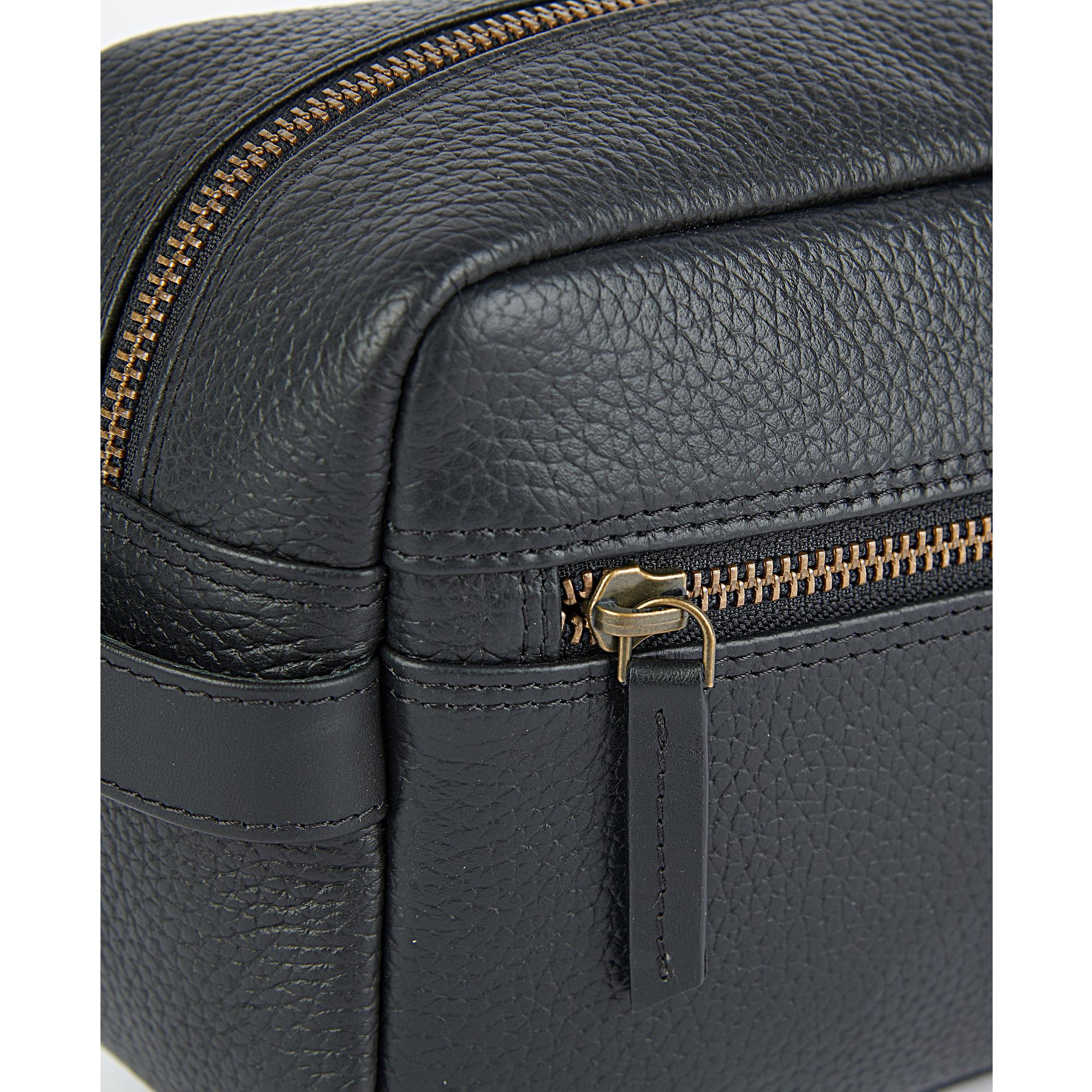Product image 3 of 8 of Barbour Men's Highgate Leather Washbag - Black