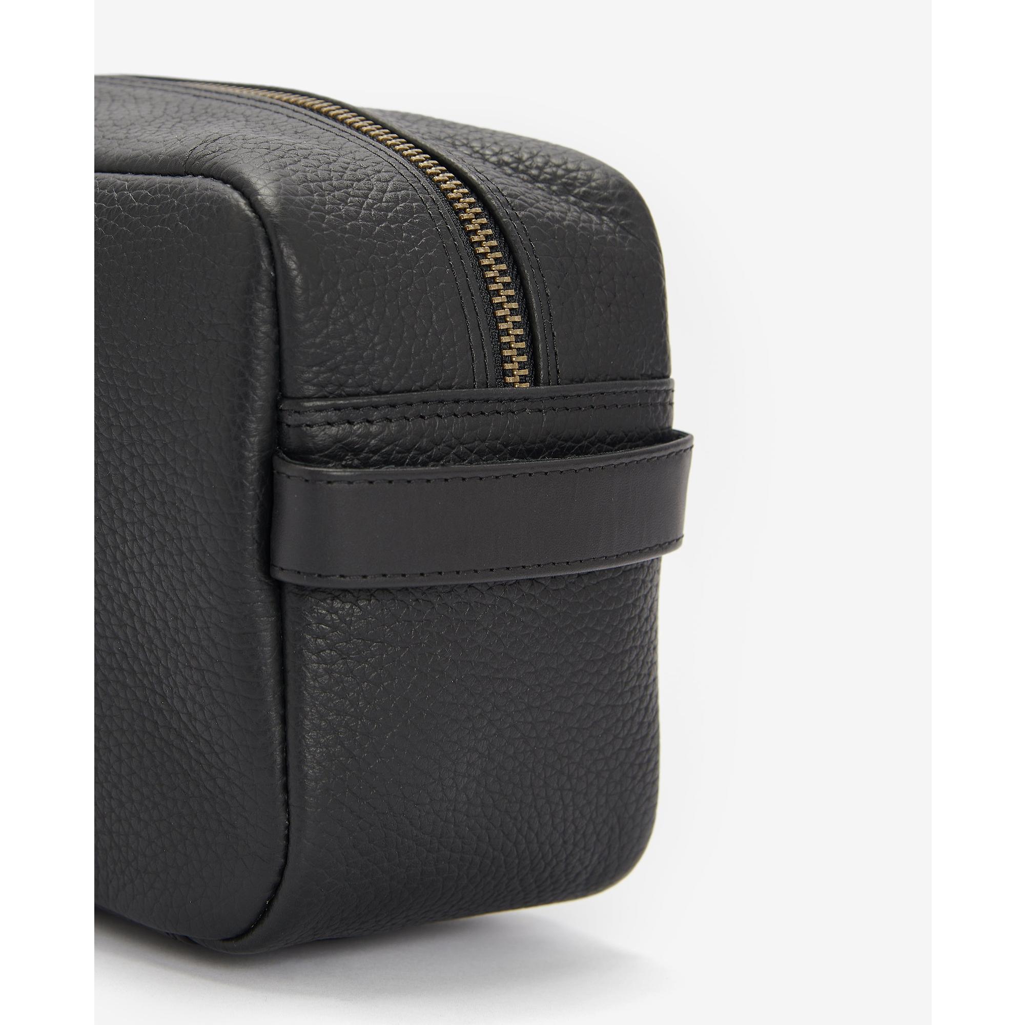 Product image 5 of 8 of Barbour Men's Highgate Leather Washbag - Black