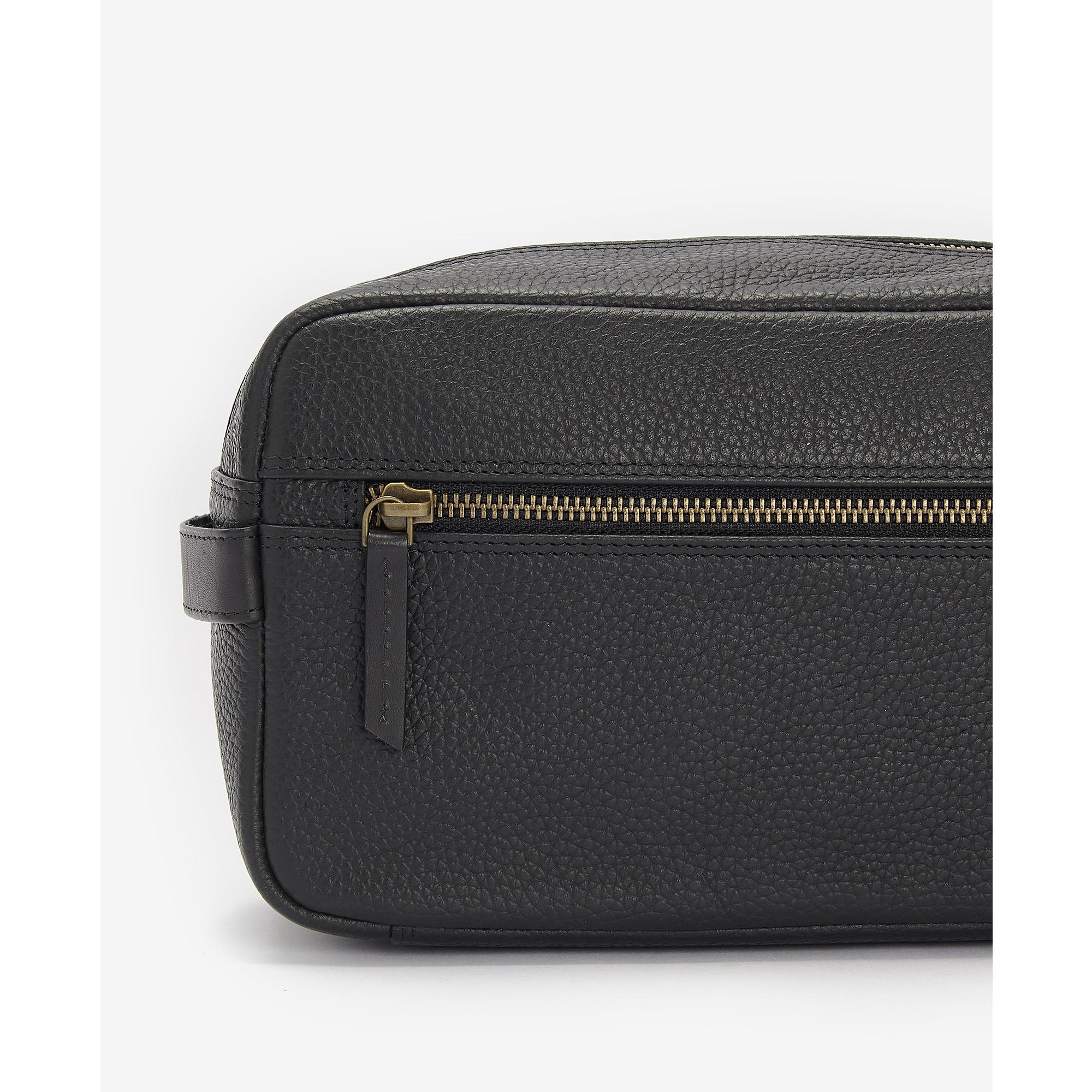 Product image 6 of 8 of Barbour Men's Highgate Leather Washbag - Black