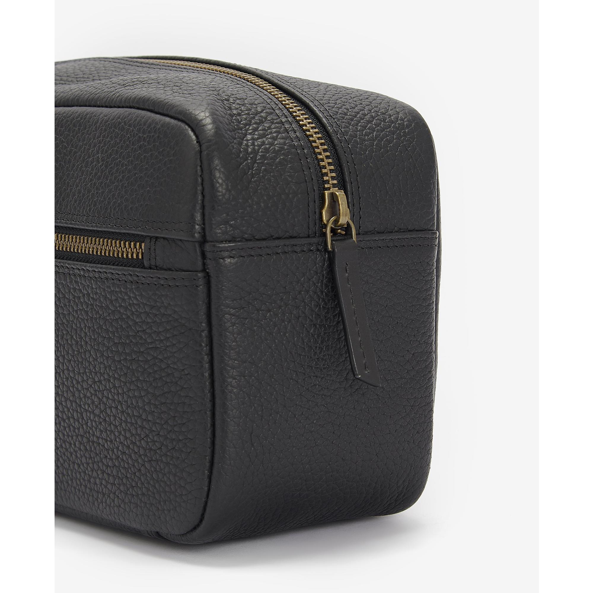 Product image 7 of 8 of Barbour Men's Highgate Leather Washbag - Black