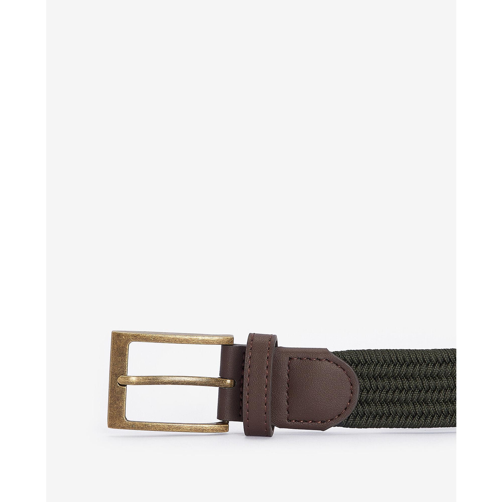 Product image 2 of 3 of Barbour Men's Nevis Stretch Webbing Belt - Dark Olive