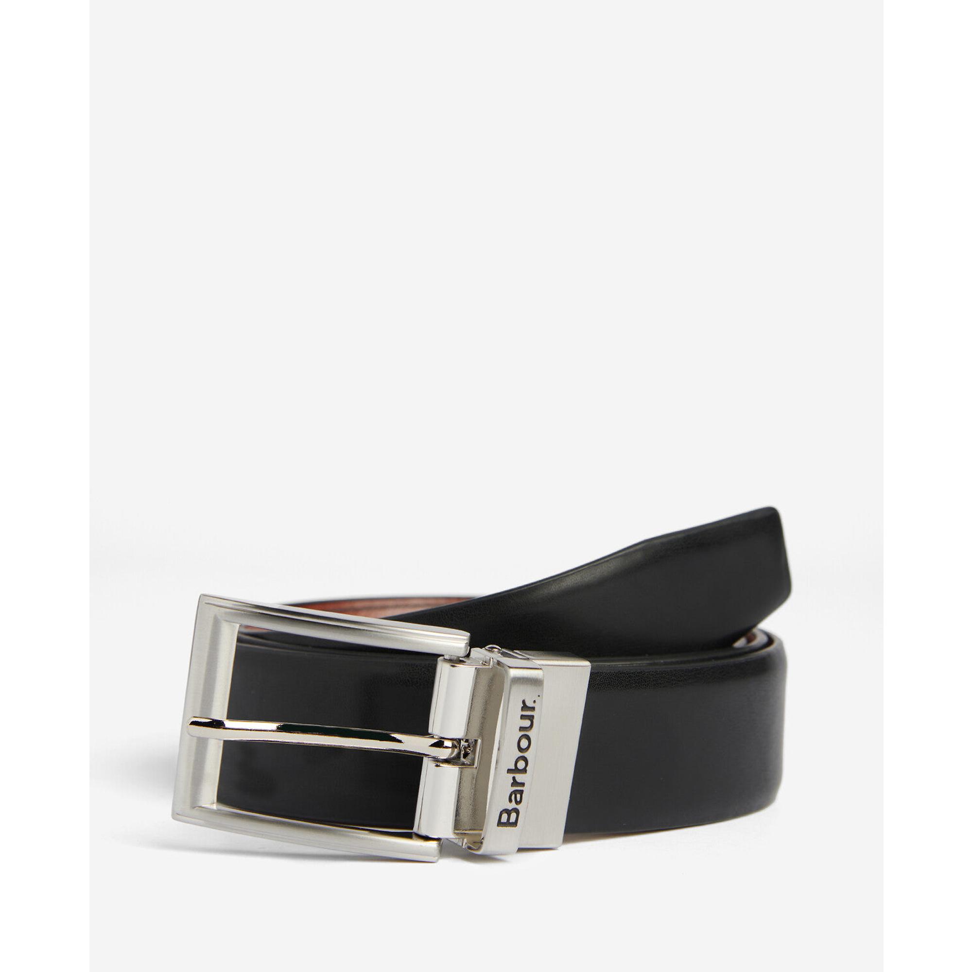 Product image 2 of 3 of Barbour Men's Fife Reversible Leather Belt - Black/Chestnut Brown