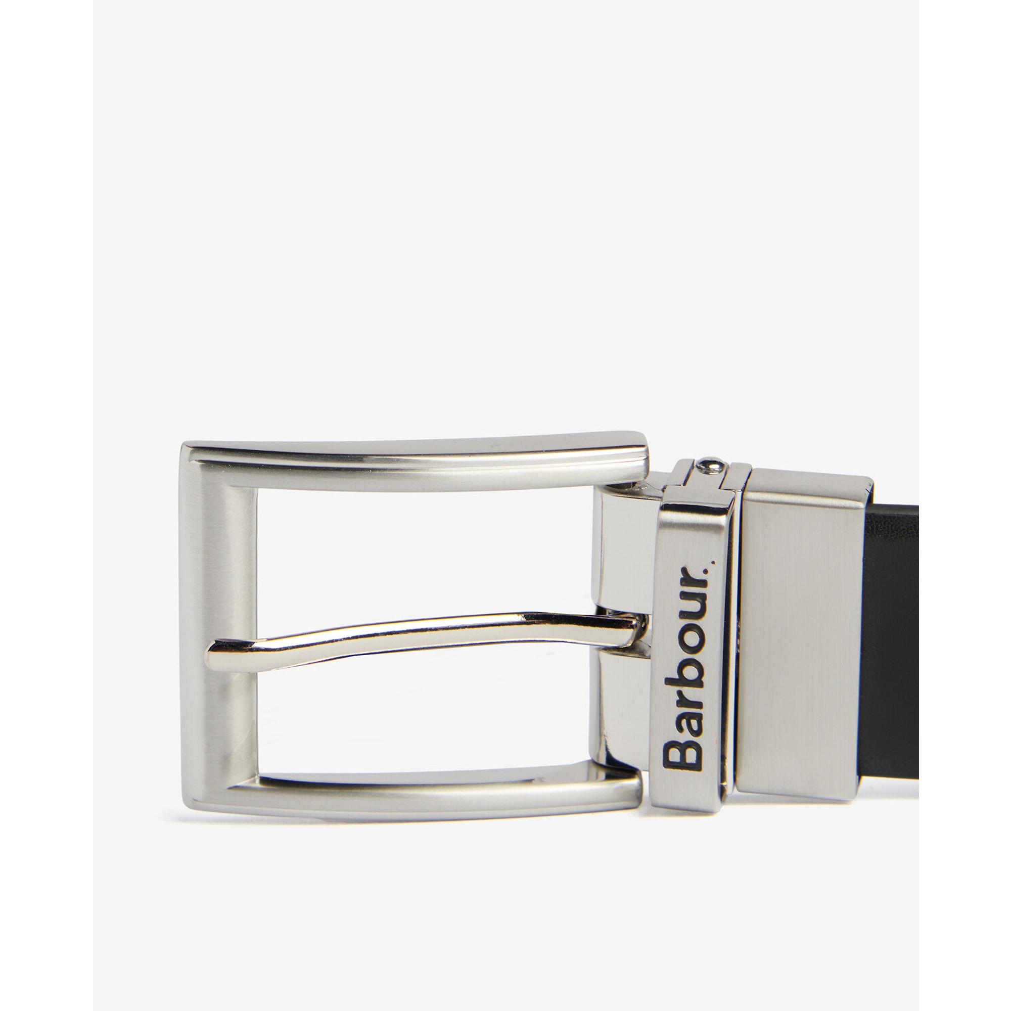 Product image 3 of 3 of Barbour Men's Fife Reversible Leather Belt - Black/Chestnut Brown