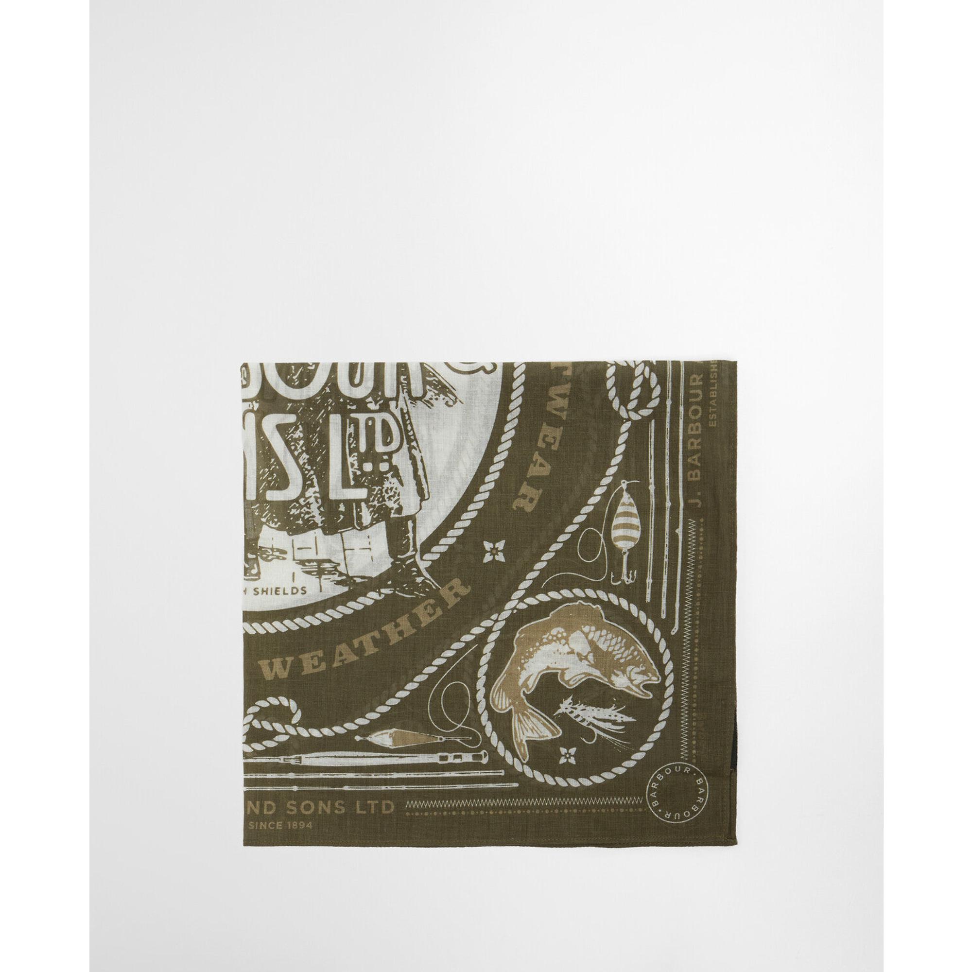 Product image 4 of 7 of Barbour Men's Heritage Bandana - Mid Olive