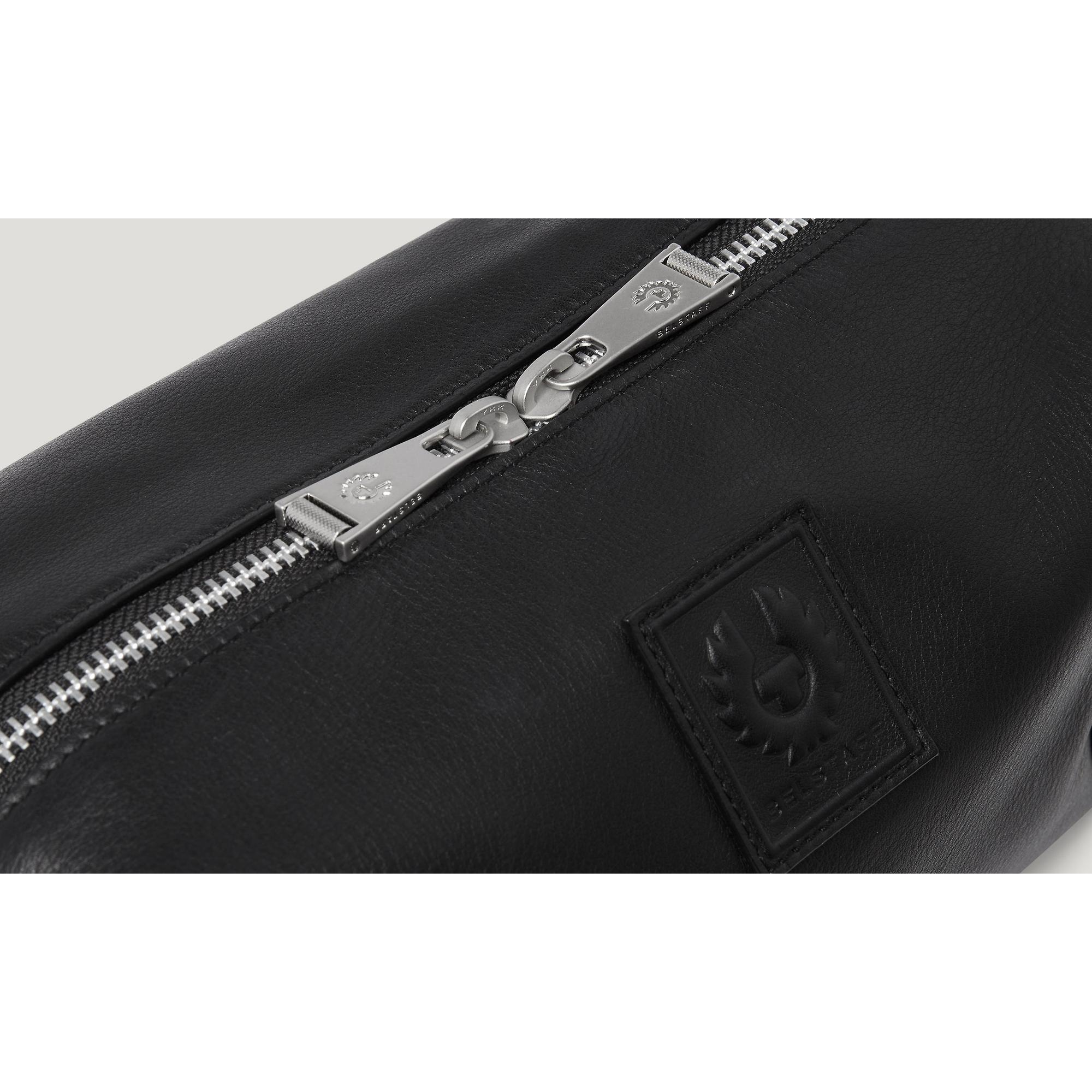 Product image 3 of 5 of Belstaff Smooth Leather Maclagan Wash Bag - Black