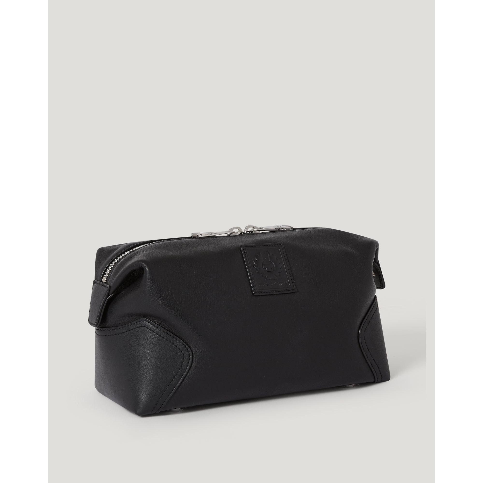 Product image 4 of 5 of Belstaff Smooth Leather Maclagan Wash Bag - Black