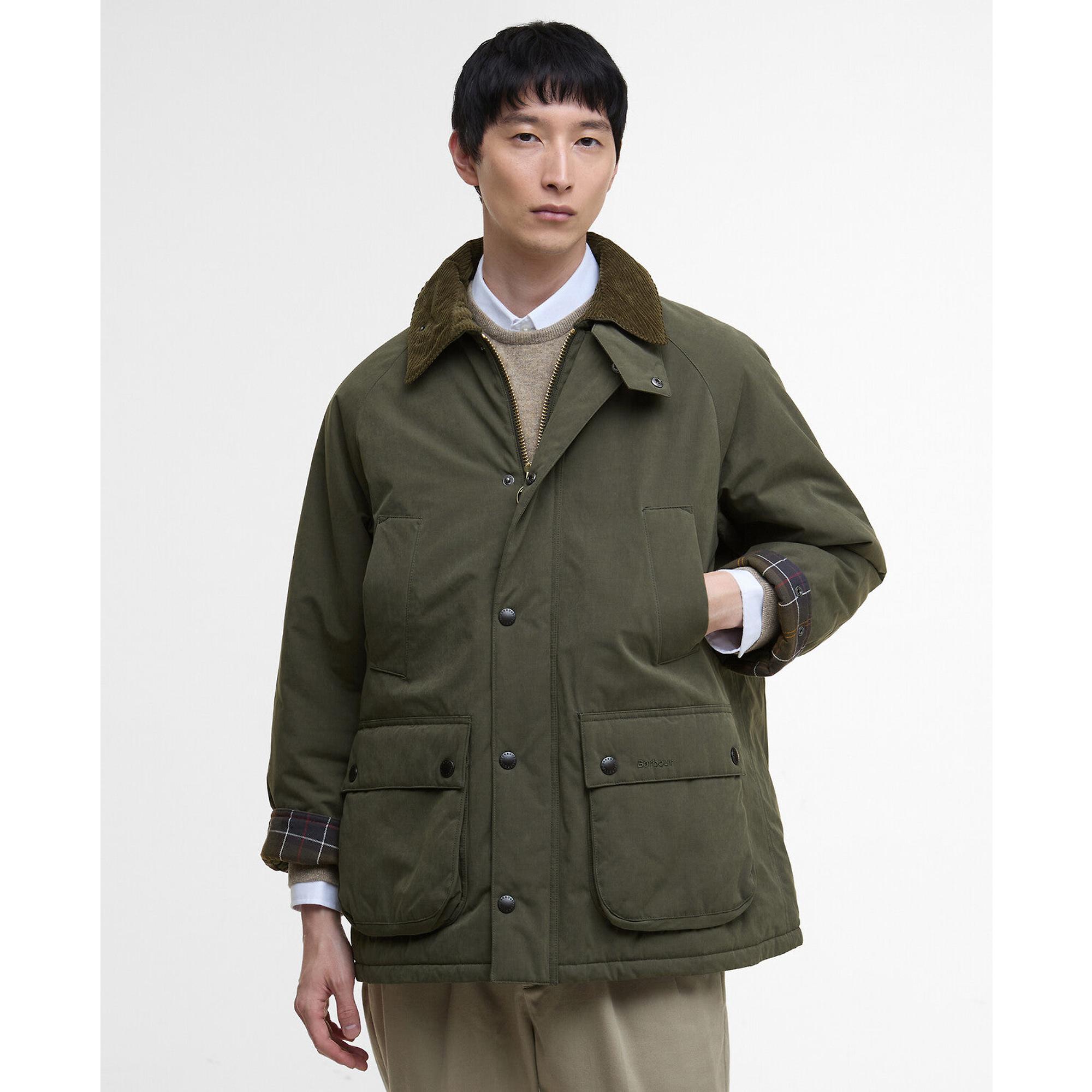 Product image 2 of 13 of Barbour Men's Oversized Bedale Padded Casual Jacket - Olive