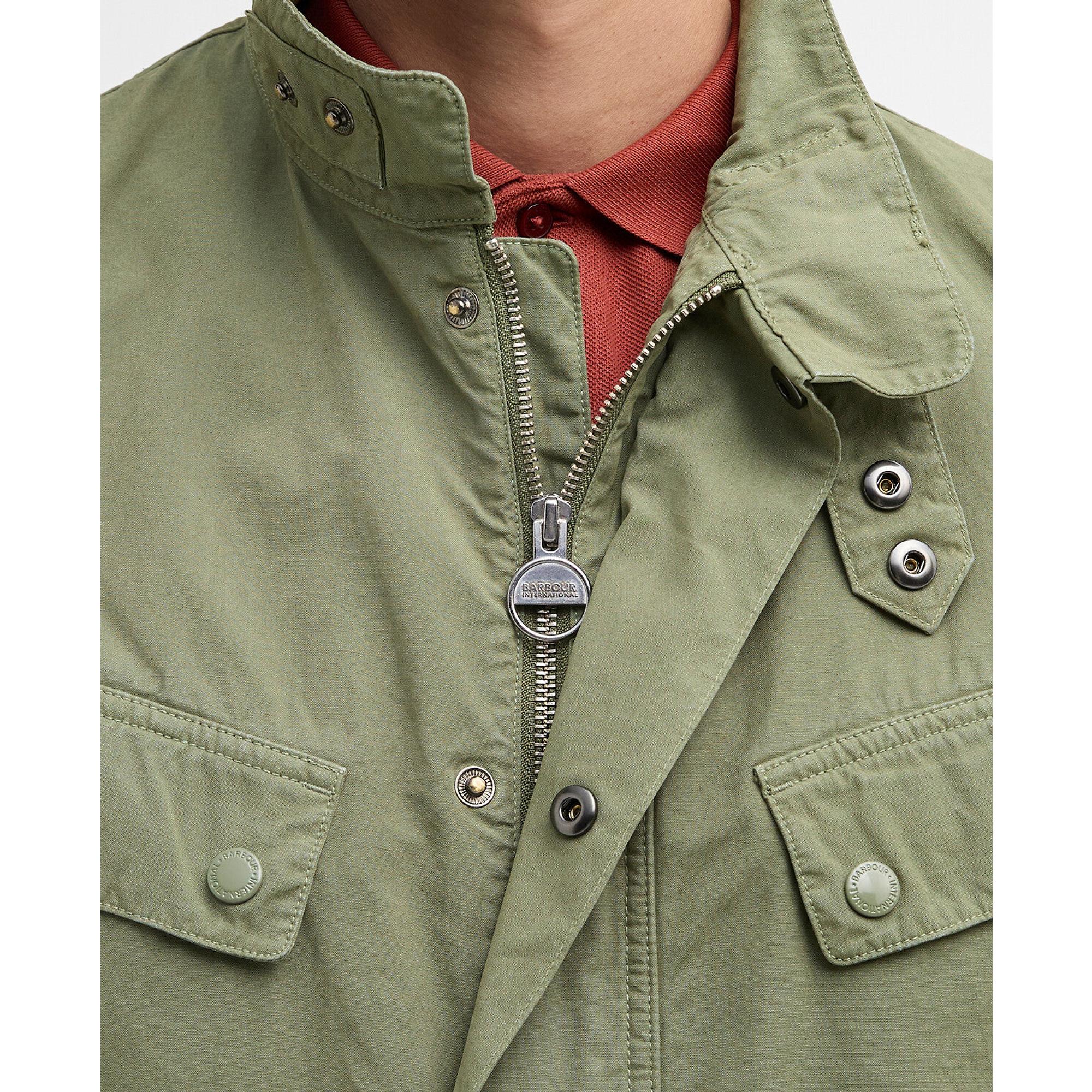 Product image 5 of 9 of Barbour International Men's Garment Dyed Duke Casual Jacket - Burnt Olive