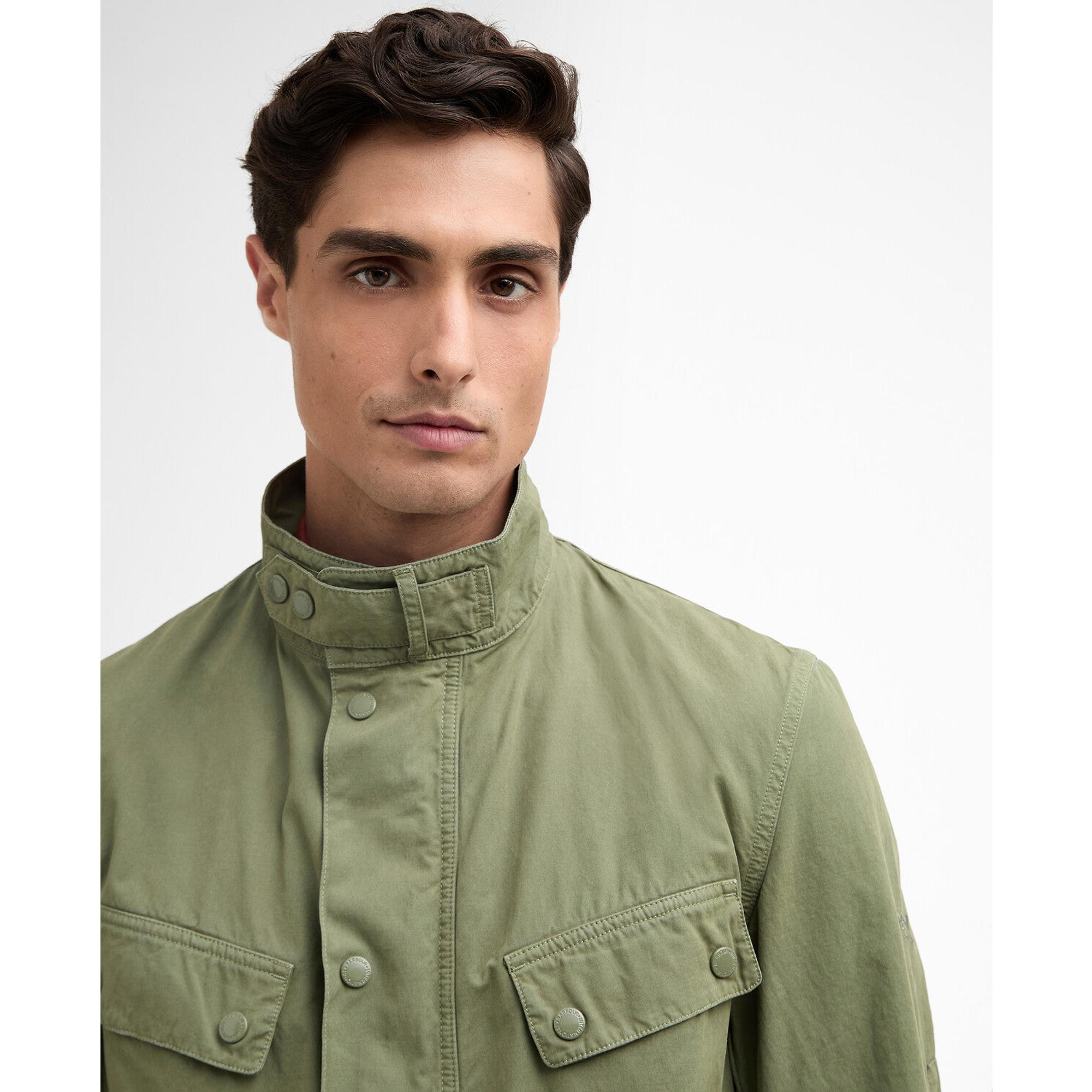 Product image 6 of 9 of Barbour International Men's Garment Dyed Duke Casual Jacket - Burnt Olive