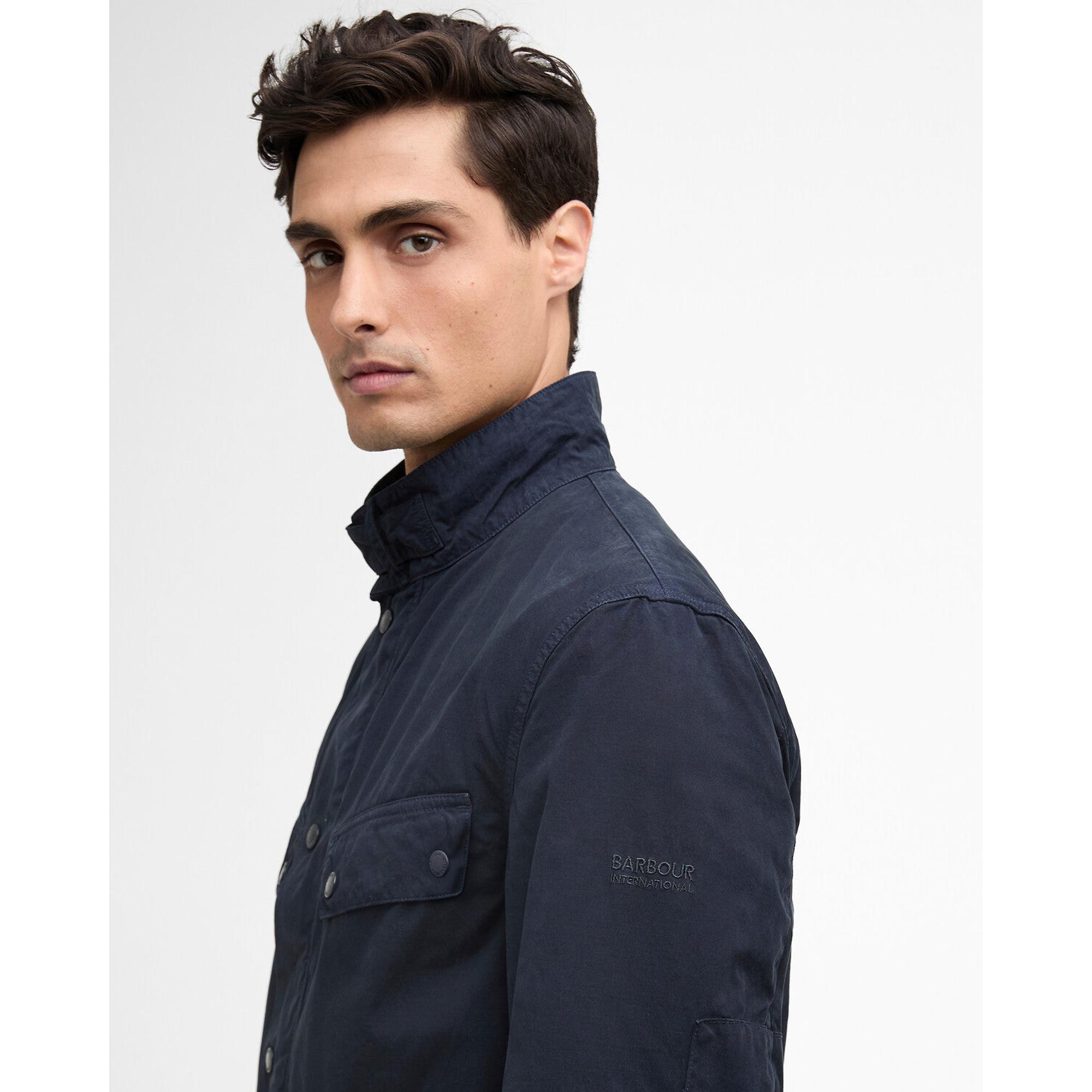 Product image 6 of 9 of Barbour International Men's Garment Dyed Duke Casual Jacket - Navy