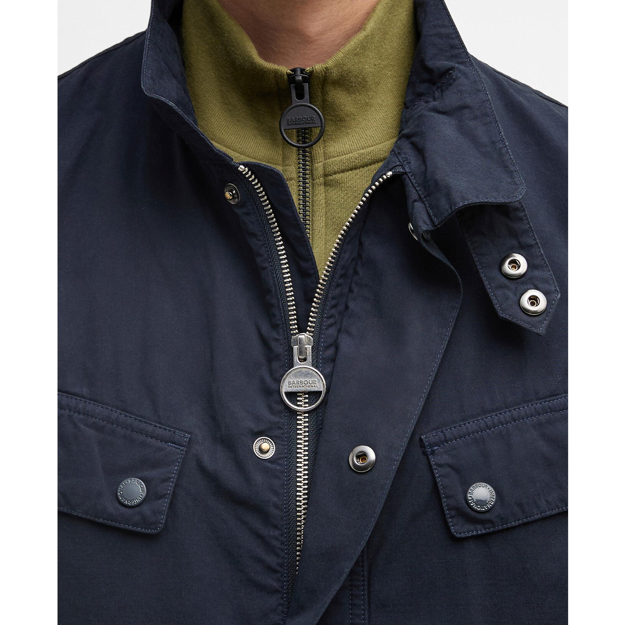 Product image 8 of 9 of Barbour International Men's Garment Dyed Duke Casual Jacket - Navy