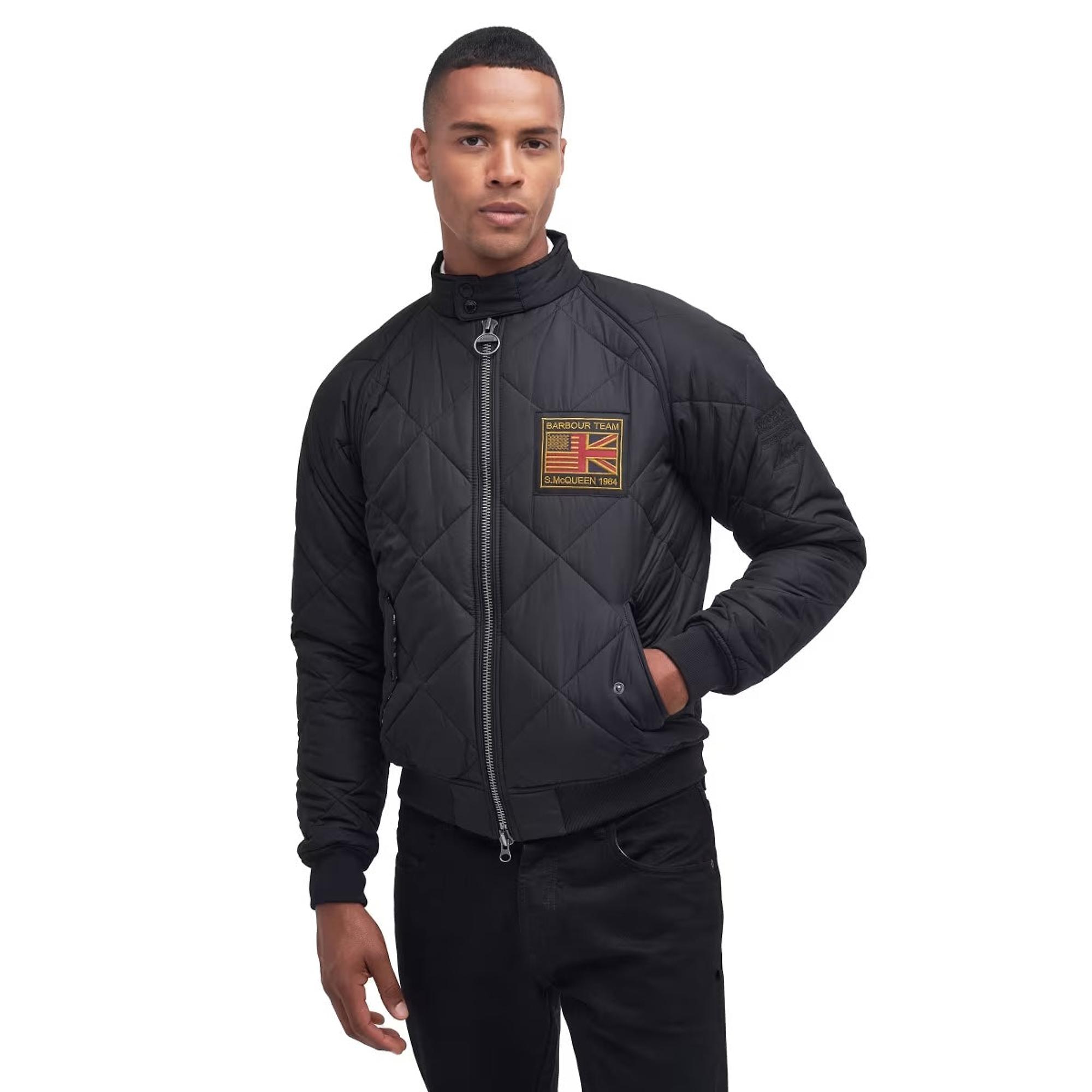 Product image 2 of 4 of Barbour International Men's Steve McQueen Merchant Quilted Jacket - Black