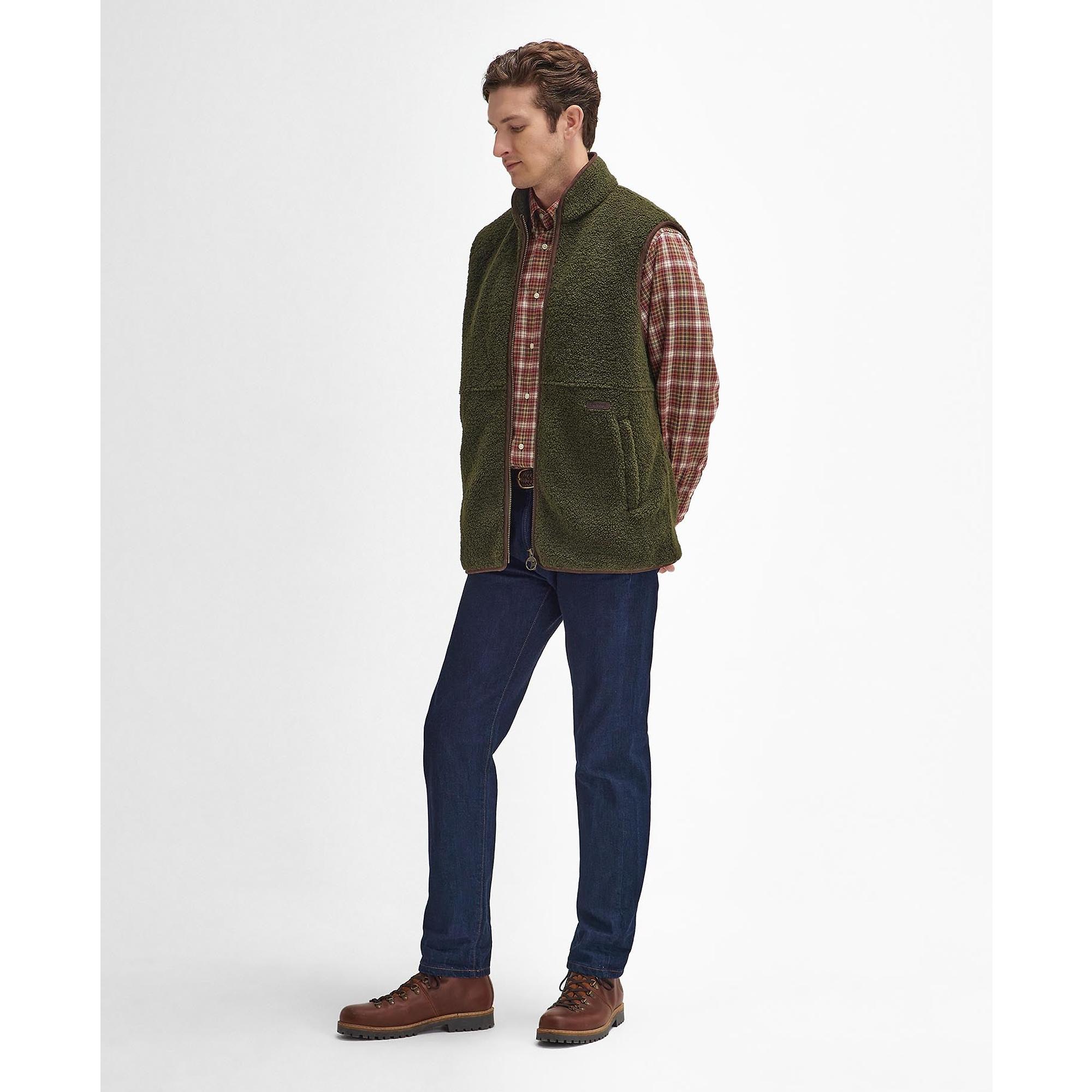 Product image 3 of 8 of Barbour Men's Rydal Fleece Gilet - Olive