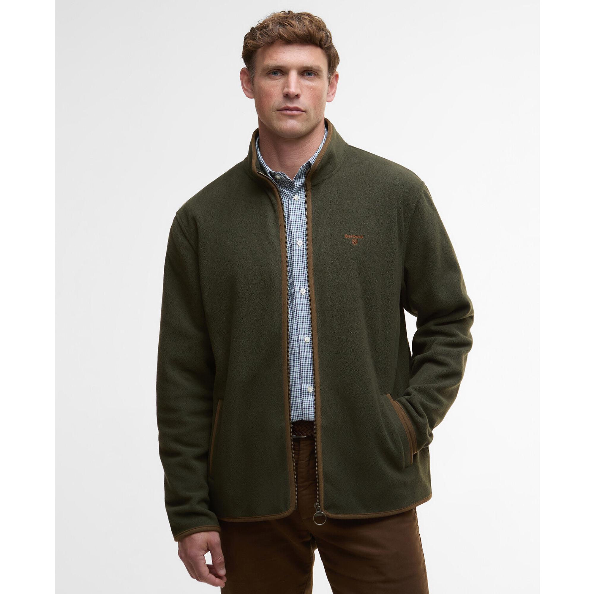 Product image 2 of 6 of Barbour Men's Harwood Zip Thru Fleece - Olive