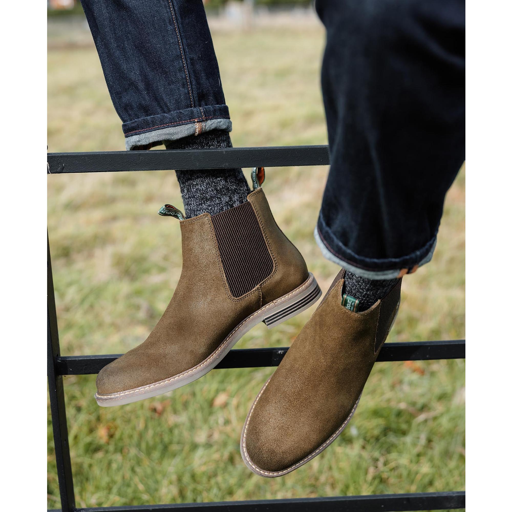 Product image 6 of 6 of Barbour Men's Farsley Chelsea Boots - Khaki