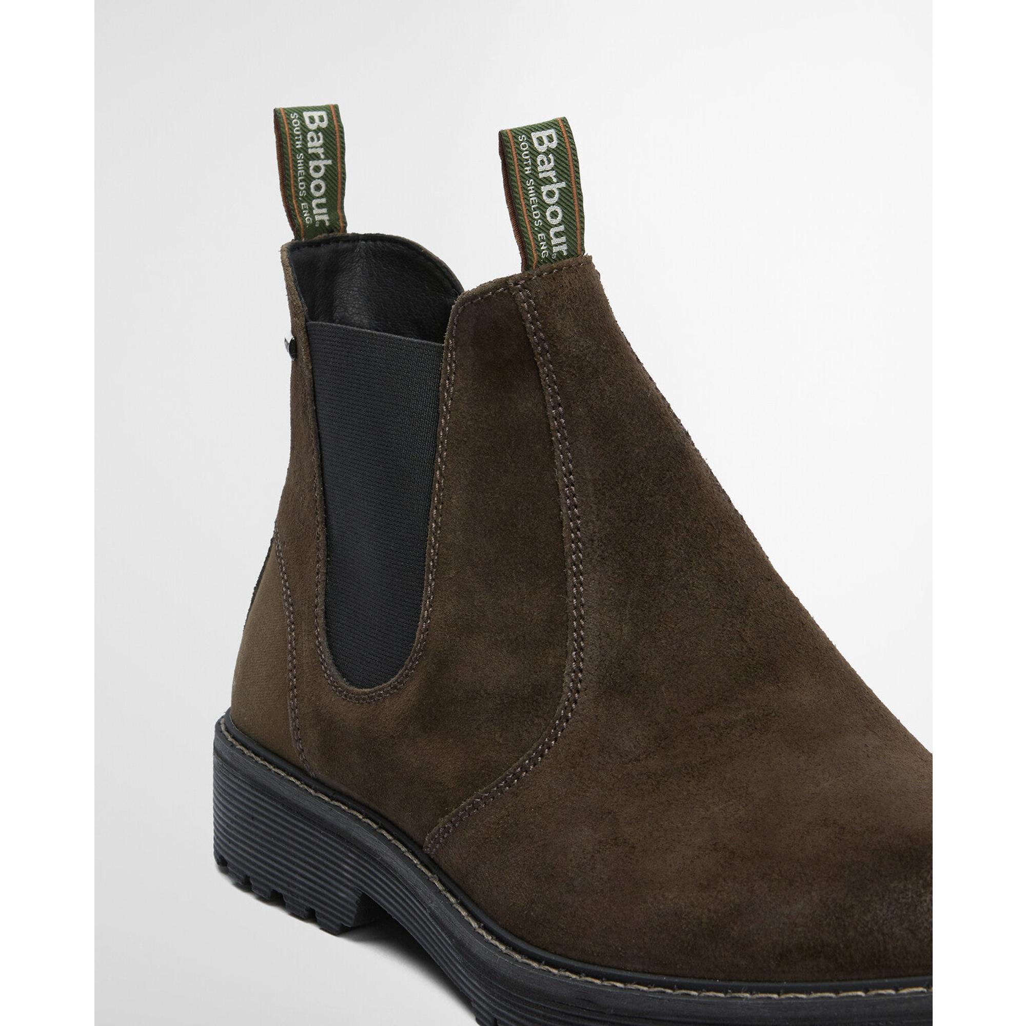 Product image 6 of 11 of Barbour Men's Patton Chelsea Boots - Oiled Brown Suede