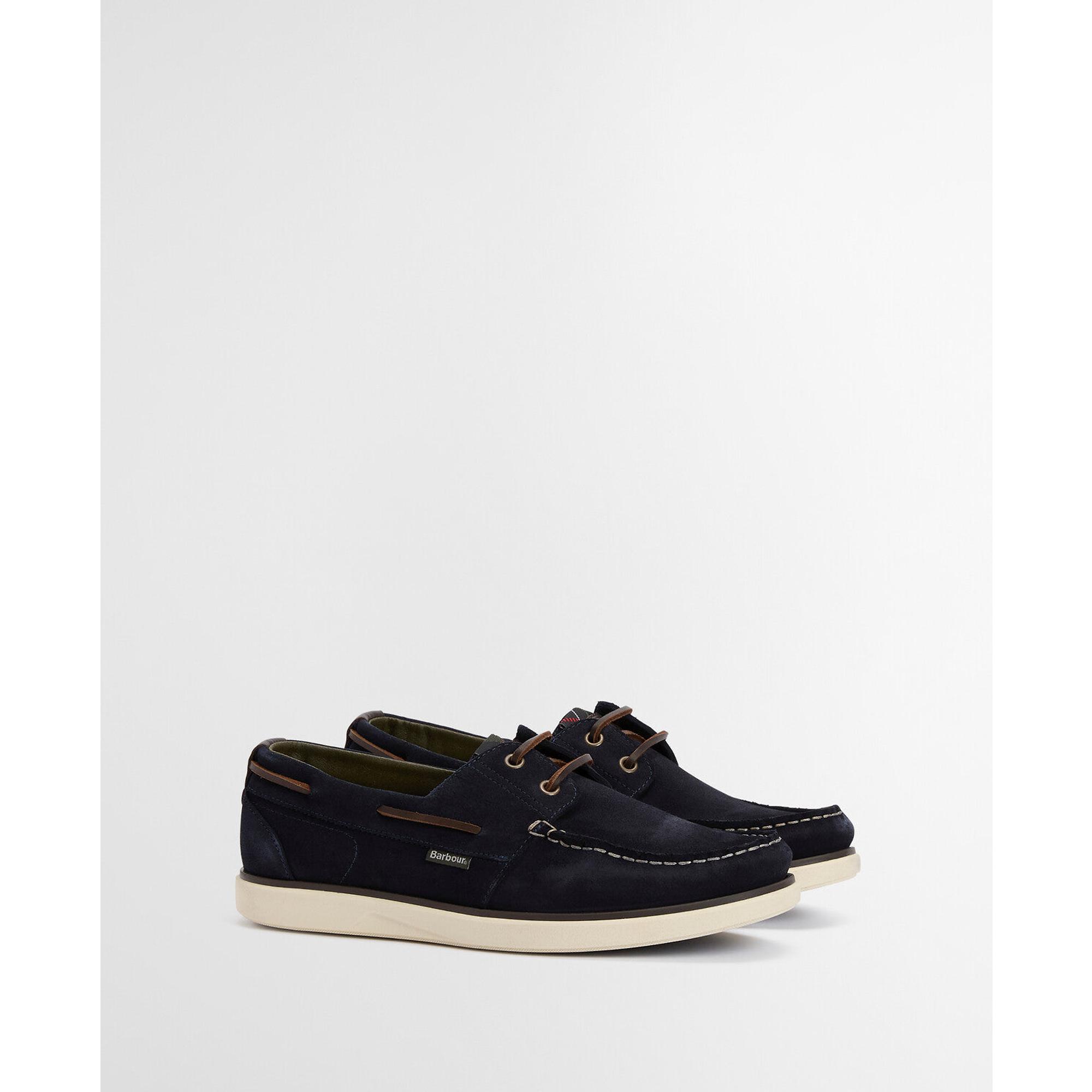 Product image 9 of 9 of Barbour Men's Rothley Boat Shoes - Navy Suede