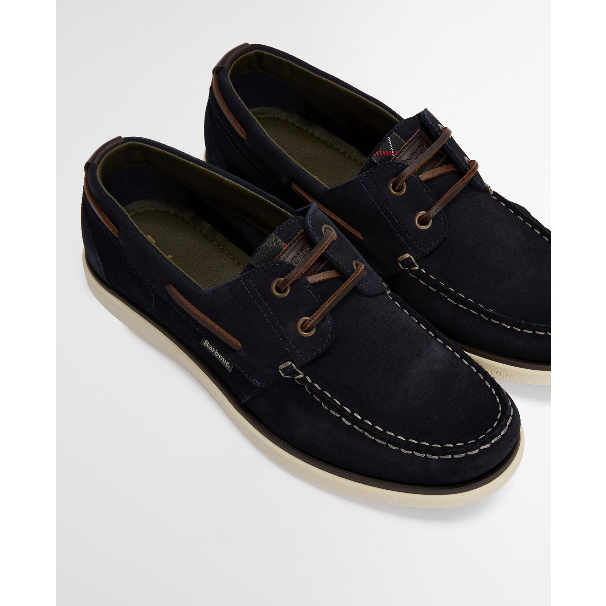Product image 4 of 9 of Barbour Men's Rothley Boat Shoes - Navy Suede