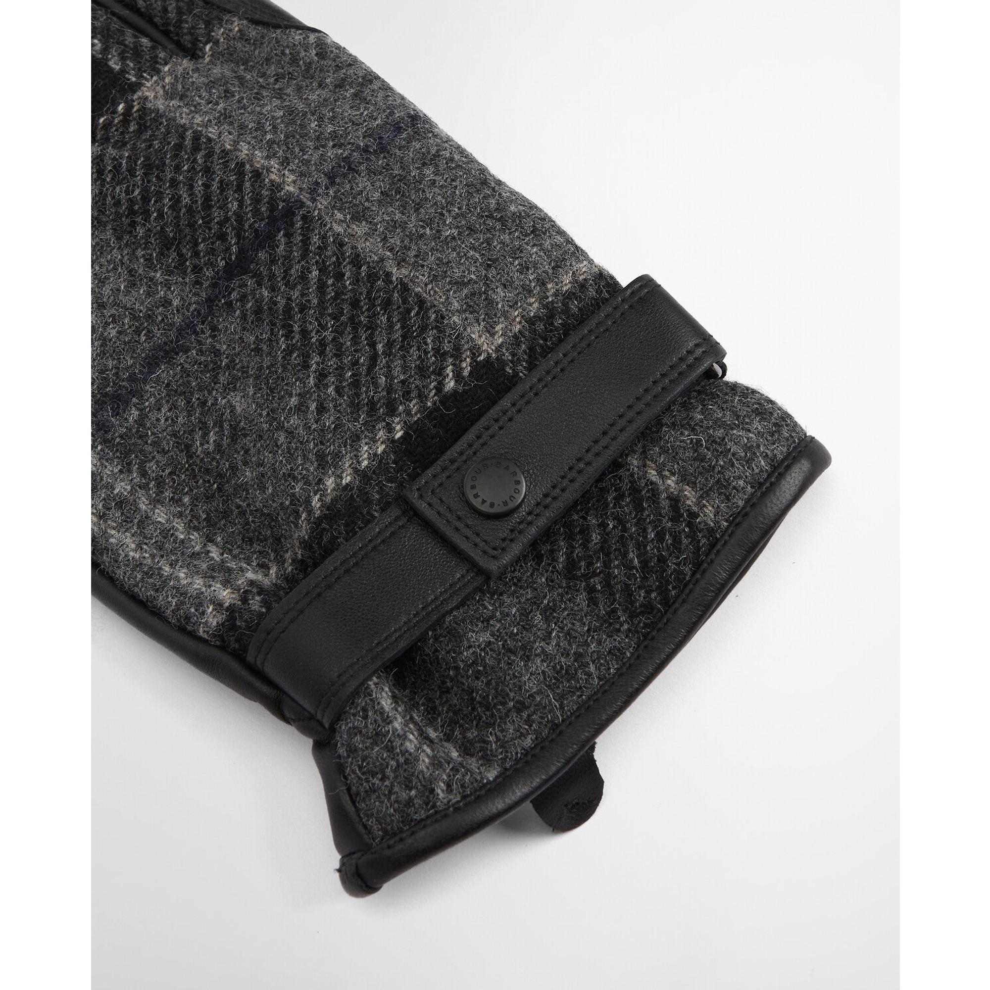 Product image 2 of 3 of Barbour Men's Newbrough Tartan Gloves - Black/Grey