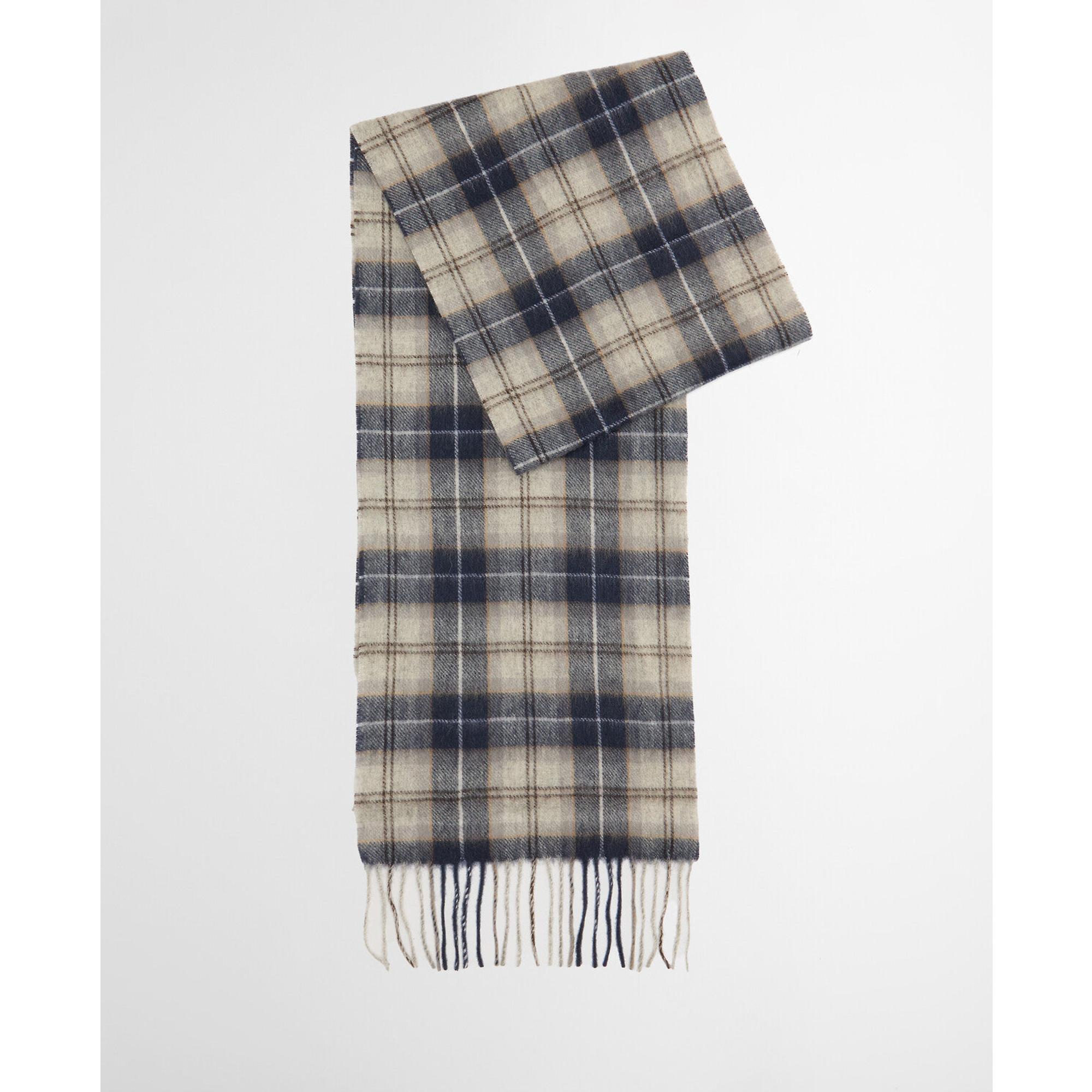 Product image 5 of 11 of Barbour Men's Tartan Scarf & Glove Gift Set - Grey Midnight