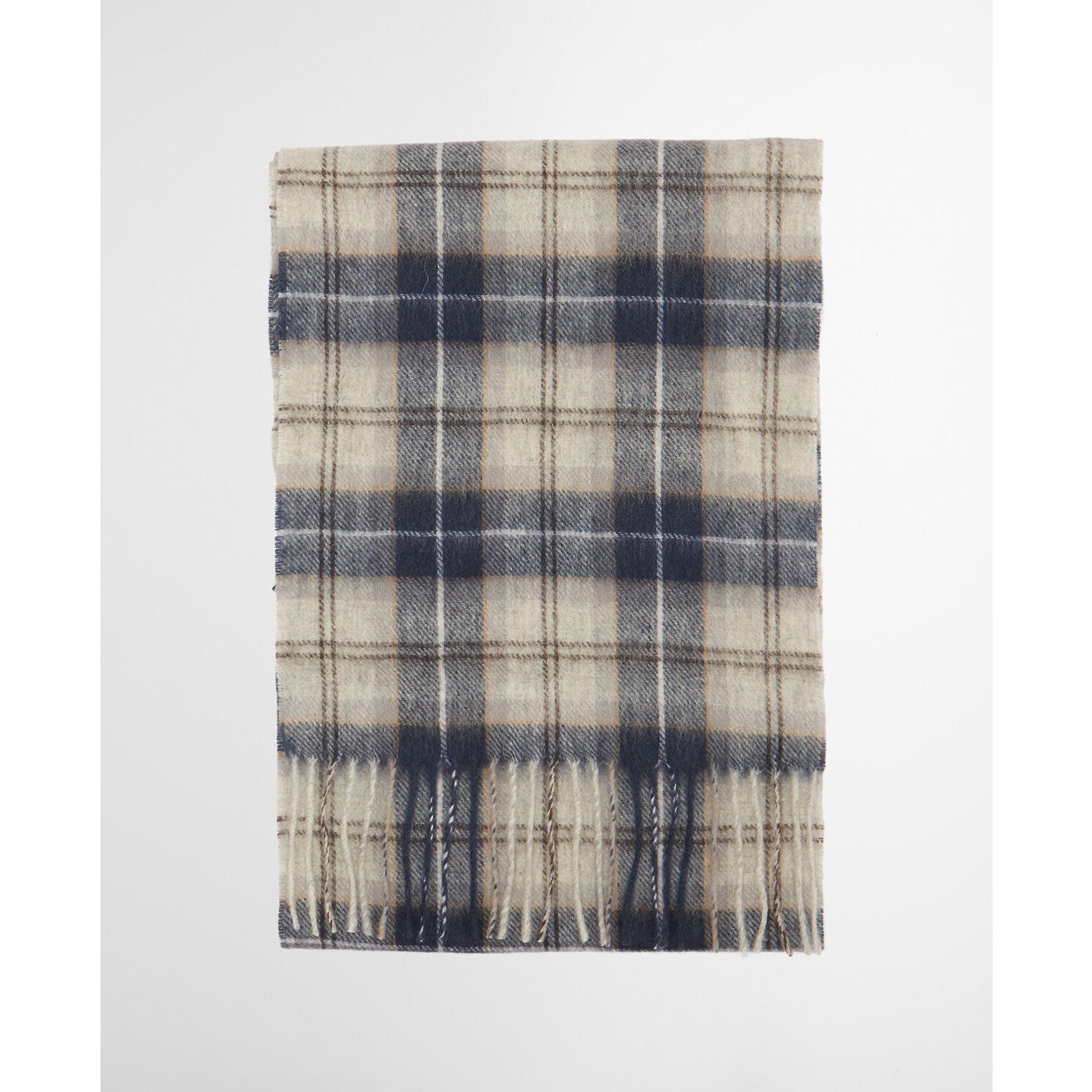 Product image 6 of 11 of Barbour Men's Tartan Scarf & Glove Gift Set - Grey Midnight