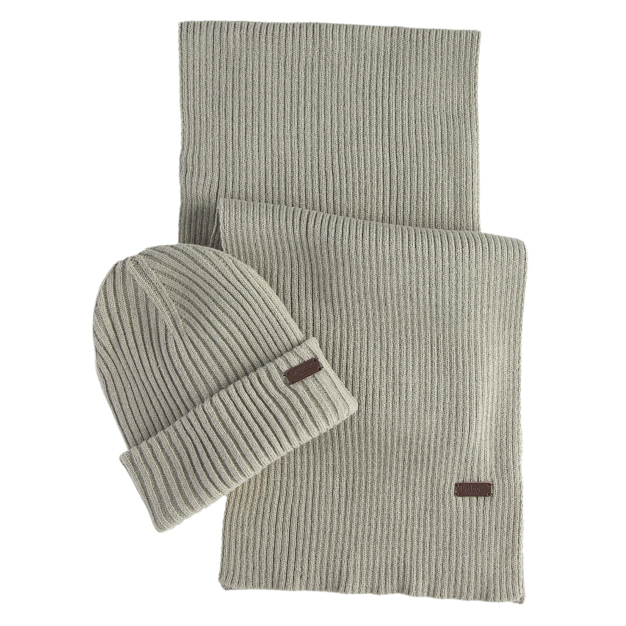 Product image 1 of 5 of Barbour Men's Crimdon Beanie & Scarf Gift Set - Grey
