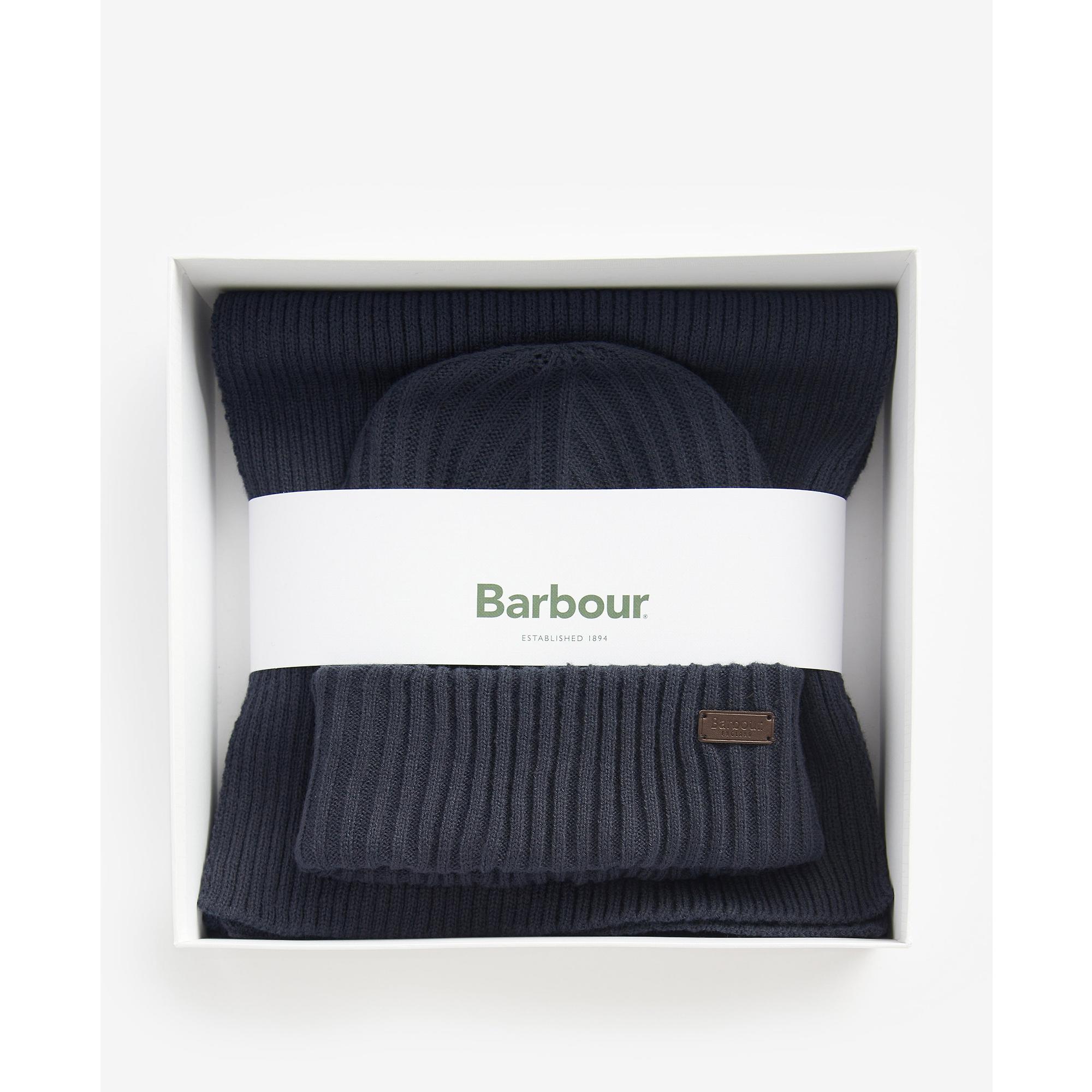 Product image 5 of 6 of Barbour Men's Crimdon Beanie & Scarf Gift Set - Navy