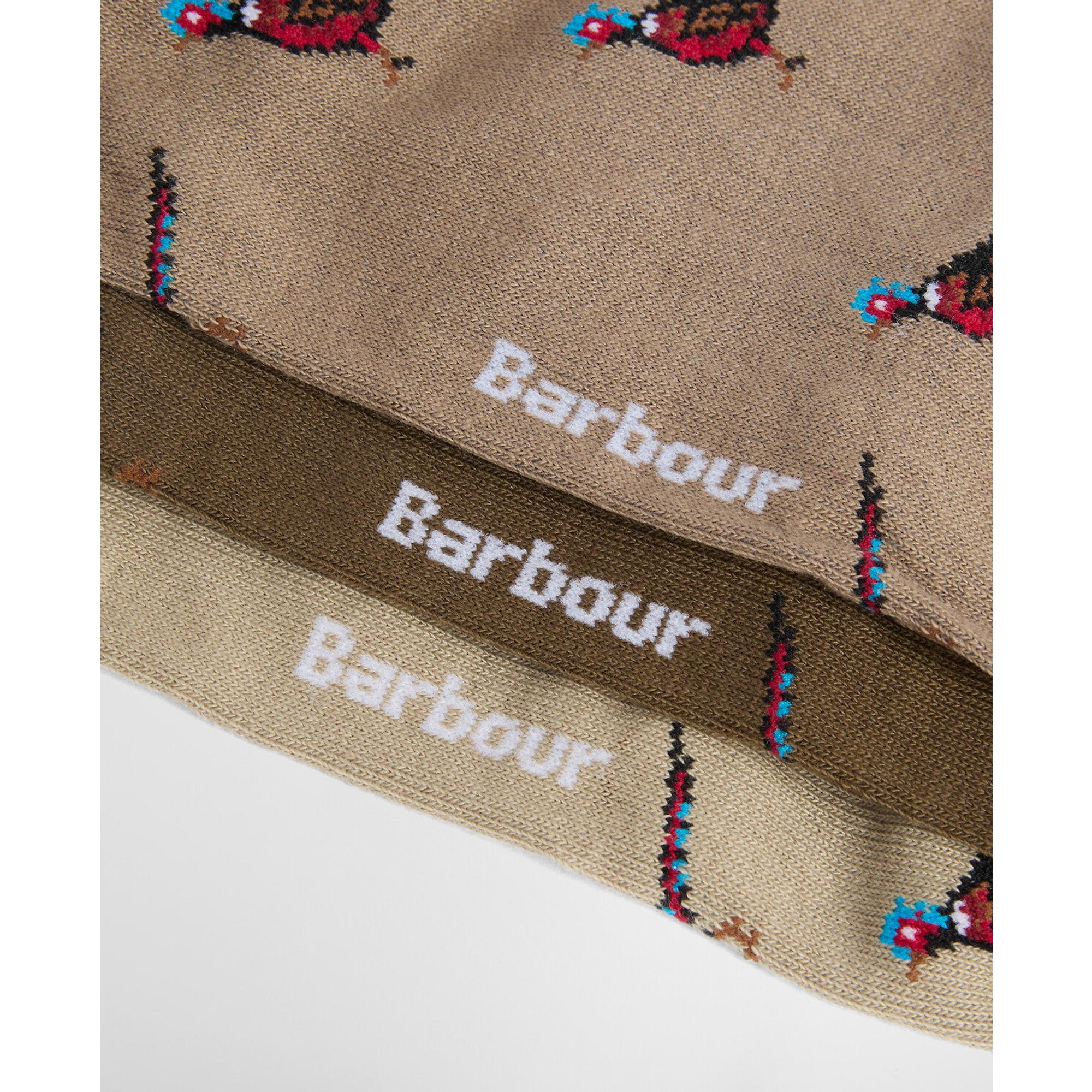 Product image 3 of 3 of Barbour Men's Pheasant Socks Gift Box - Trench/Beech Mix