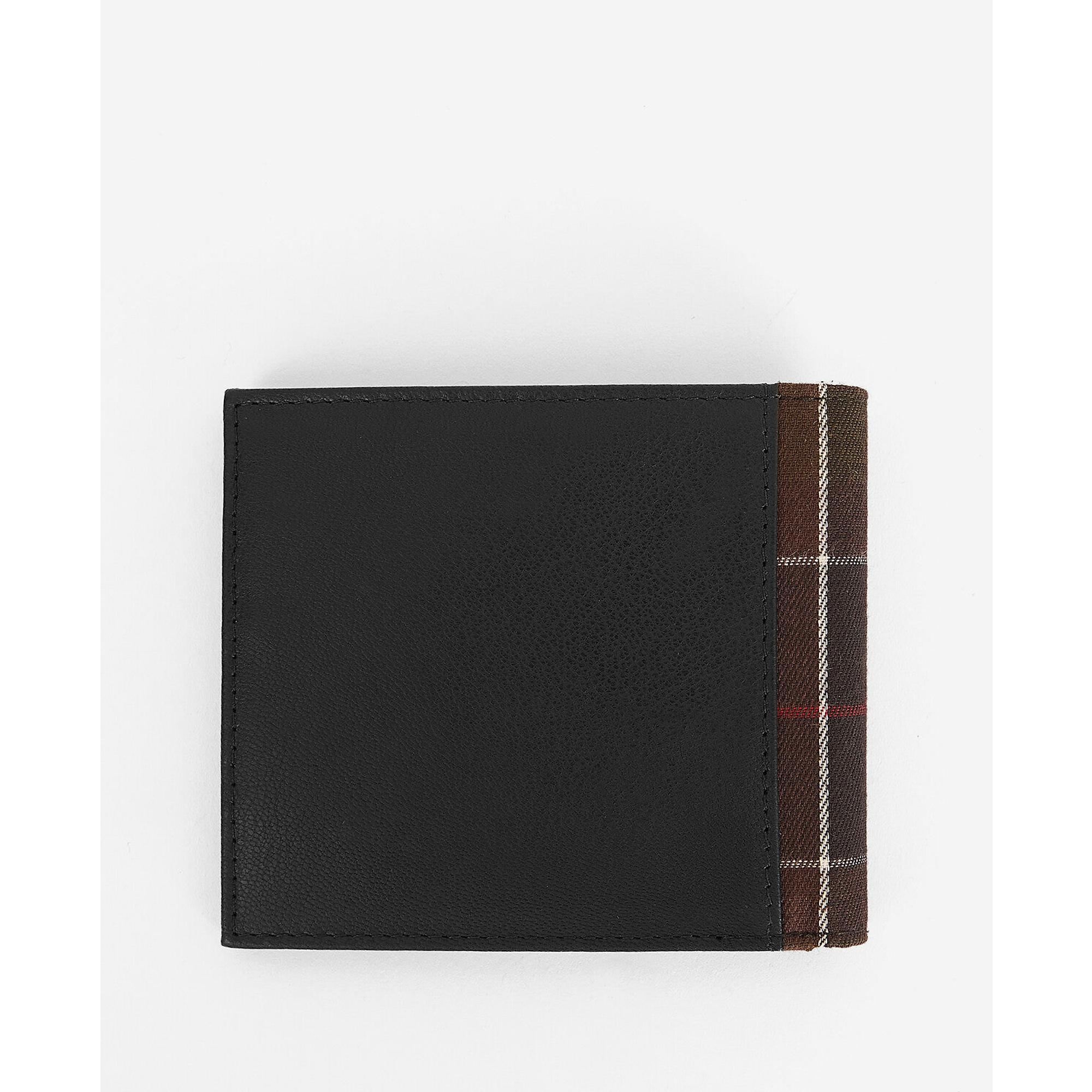 Product image 3 of 5 of Barbour Leather Wallet & Card Holder Gift Set - Black/Classic Tartan