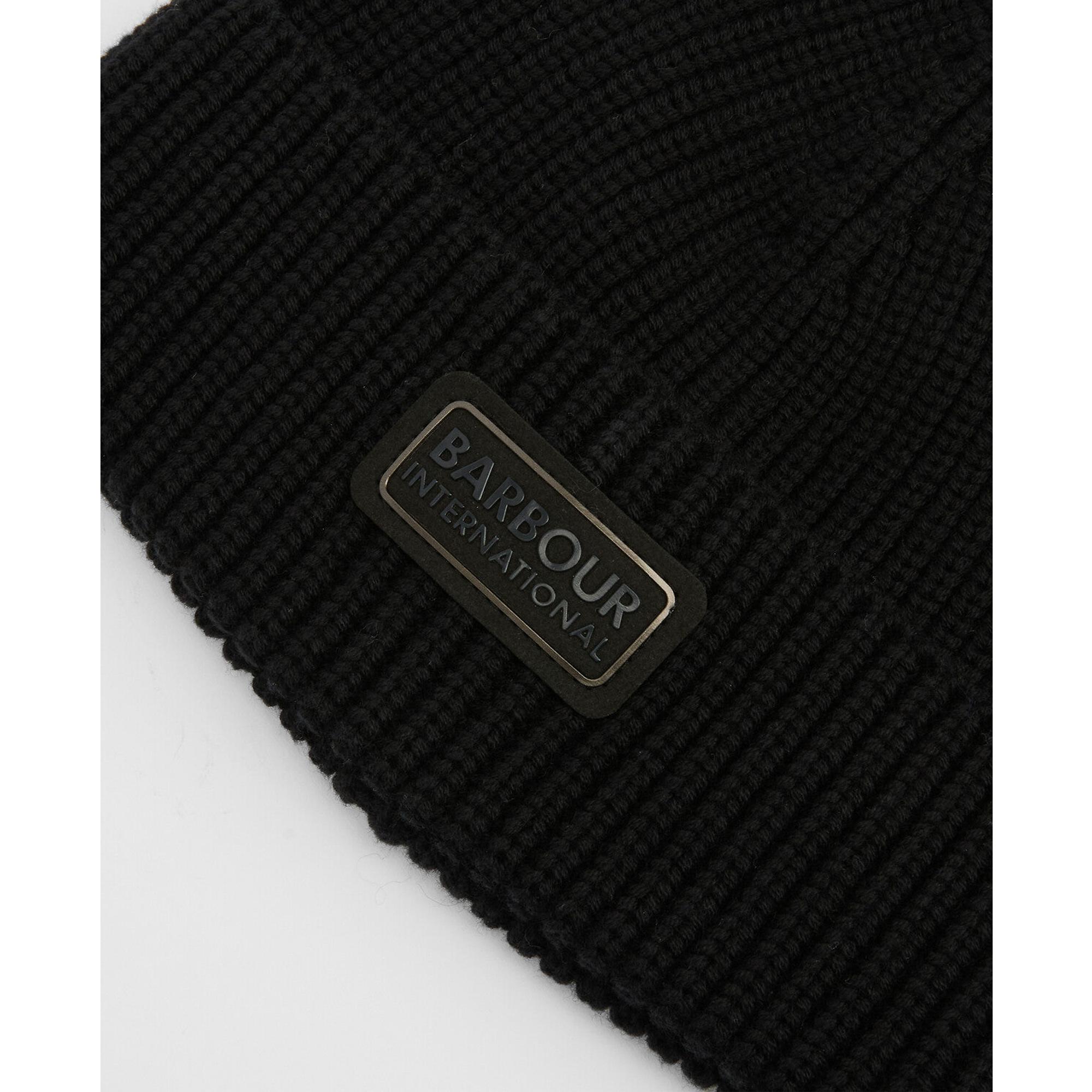 Product image 6 of 12 of Barbour International Men's Sweeper Beanie and Scarf Gift Set - Black