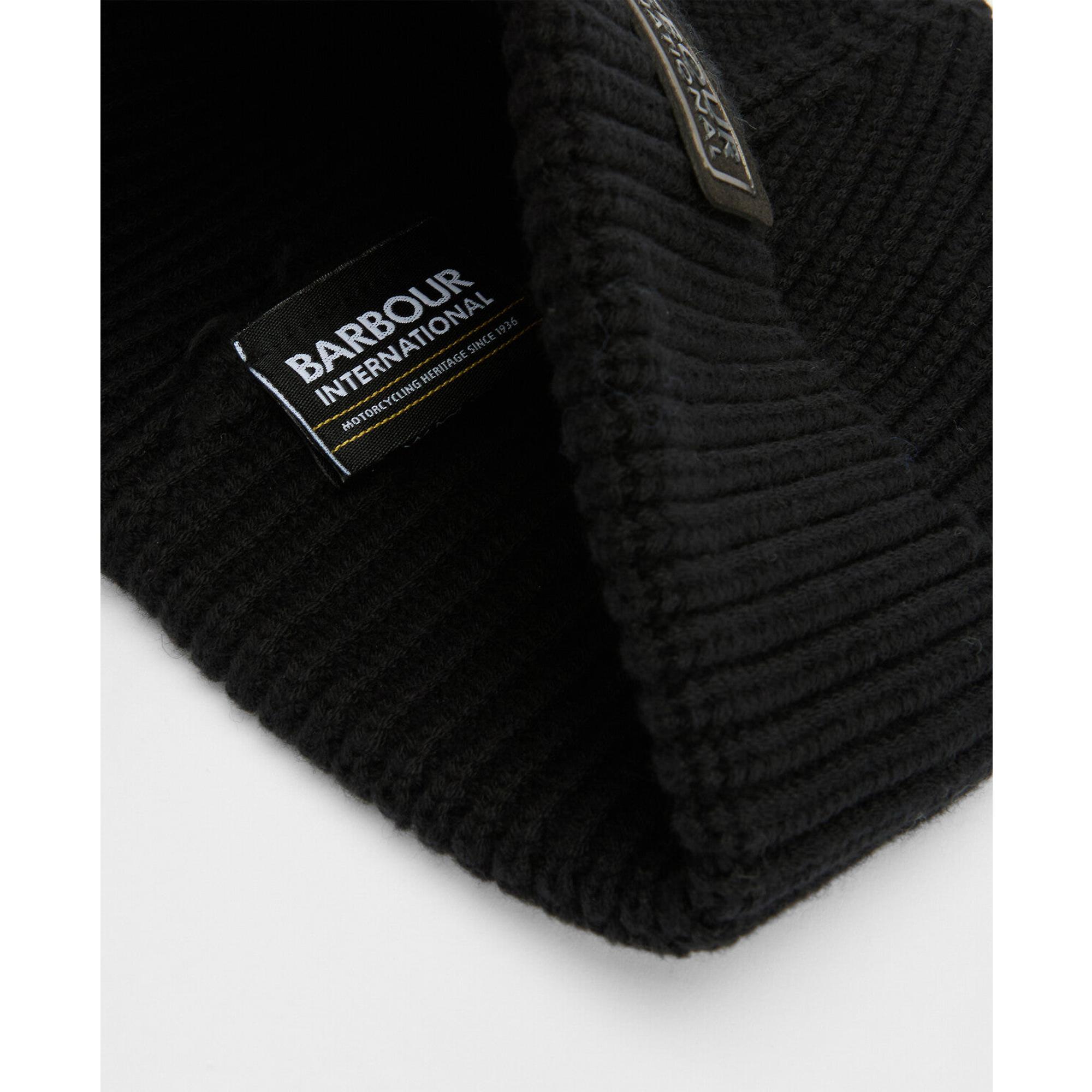 Product image 7 of 12 of Barbour International Men's Sweeper Beanie and Scarf Gift Set - Black