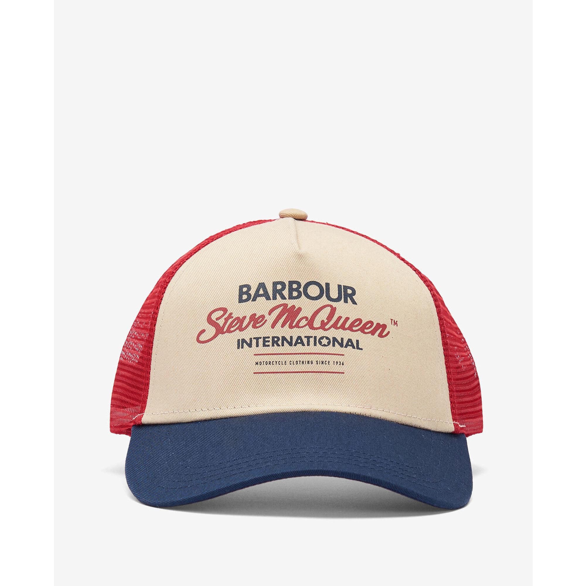 Product image 3 of 4 of Barbour International Men's Steve McQueen Trucker Cap - Navy/Red/Stone